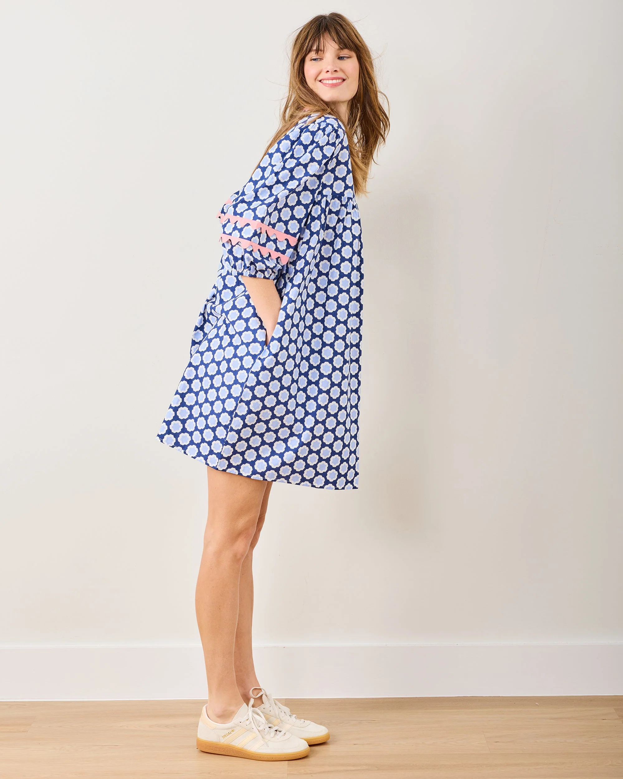 Hello Hexagon - Poppy Dress | Periwinkle Pop - Image 4