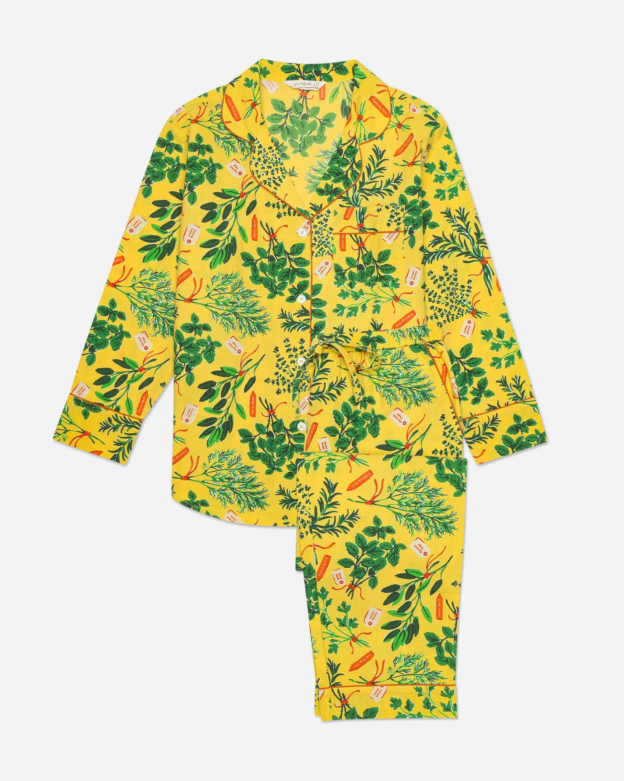 Herb Garden - Long PJ Set | Citrine - Image 2