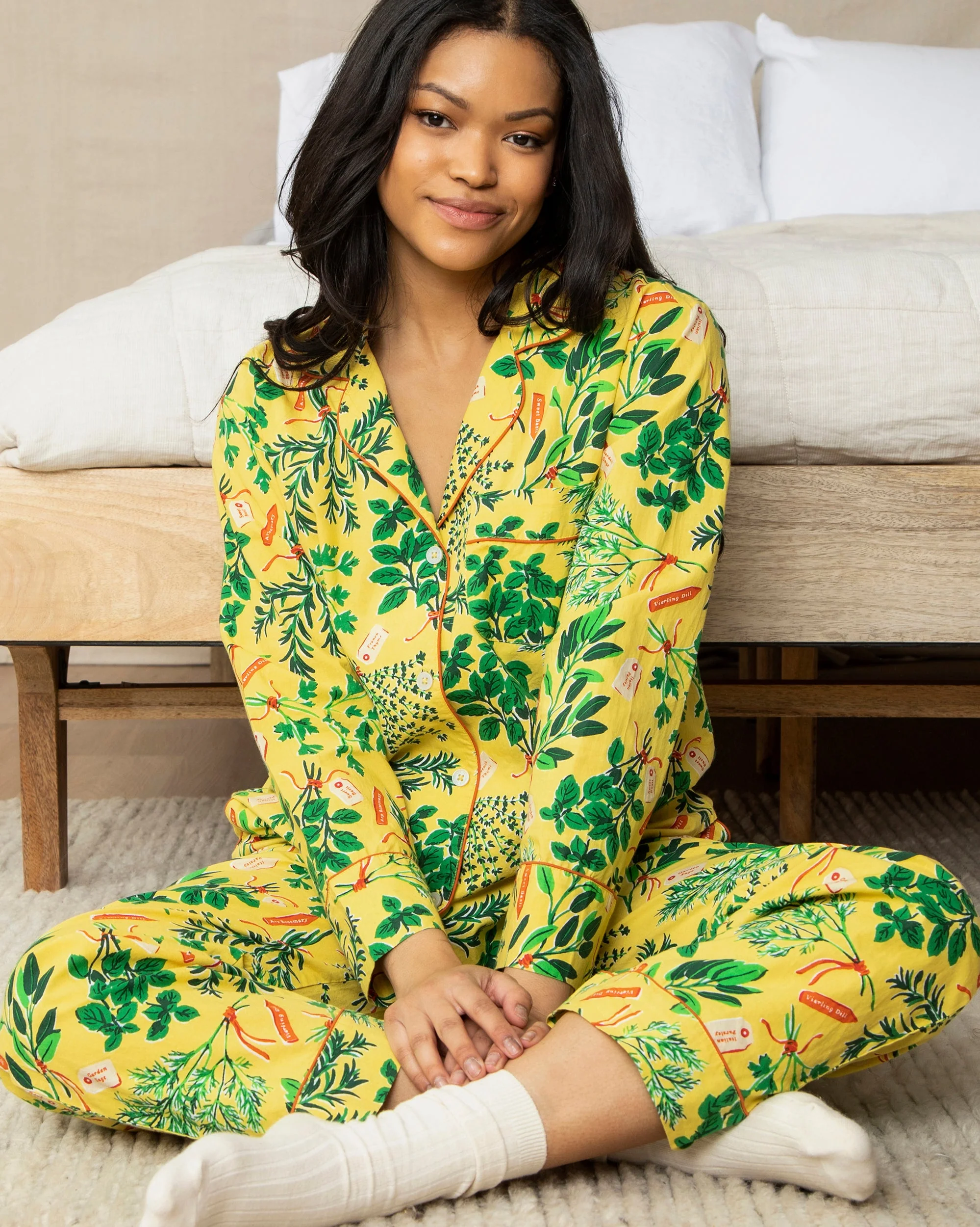 Herb Garden - Long PJ Set | Citrine - Image 4