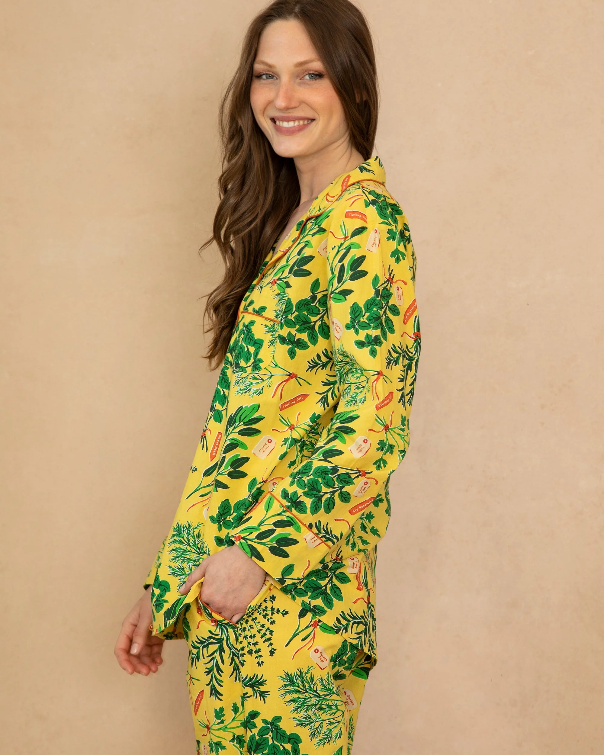 Herb Garden - Long PJ Set | Citrine - Image 5