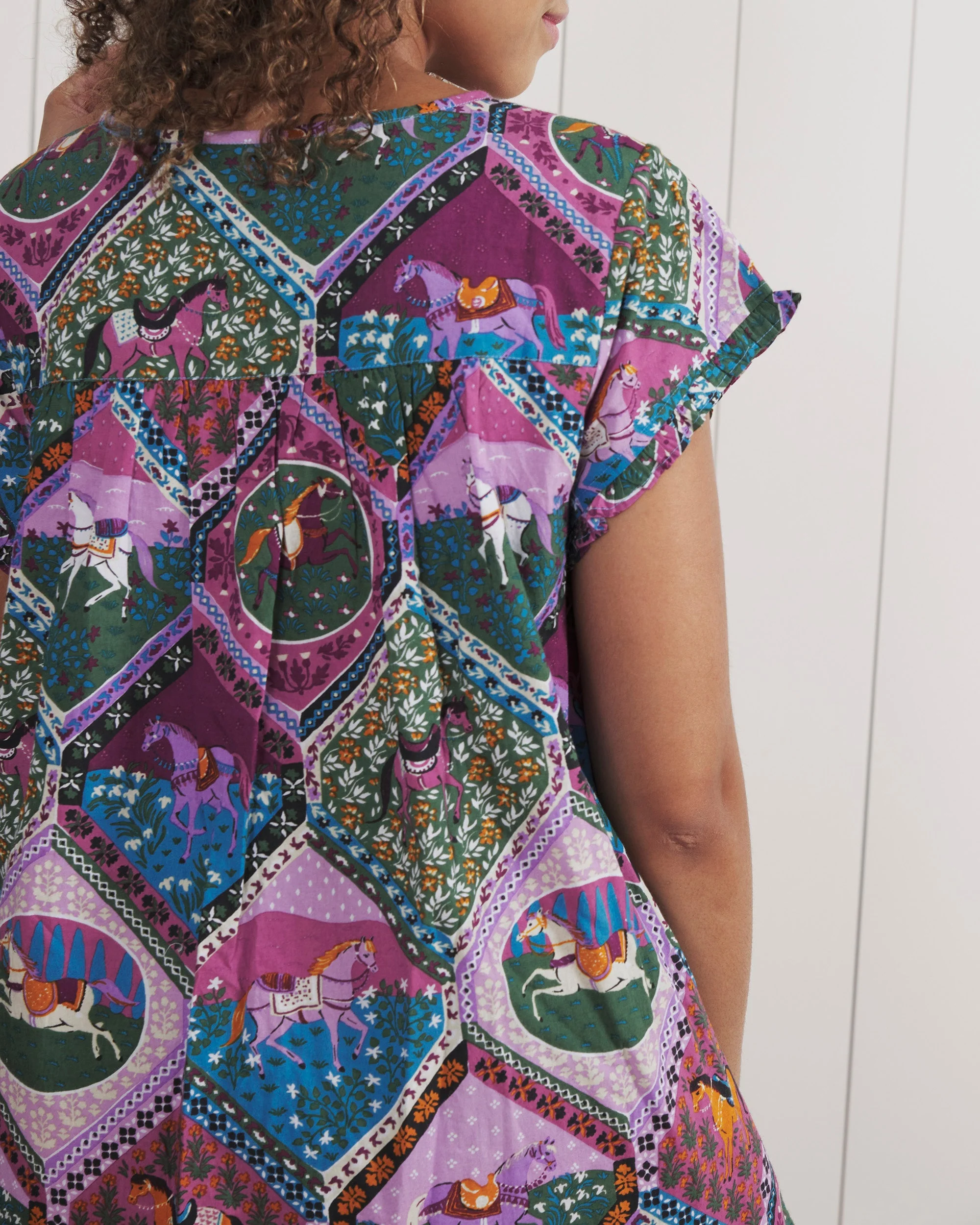 High Horse - Pintuck Nightgown | Mulberry - Image 5