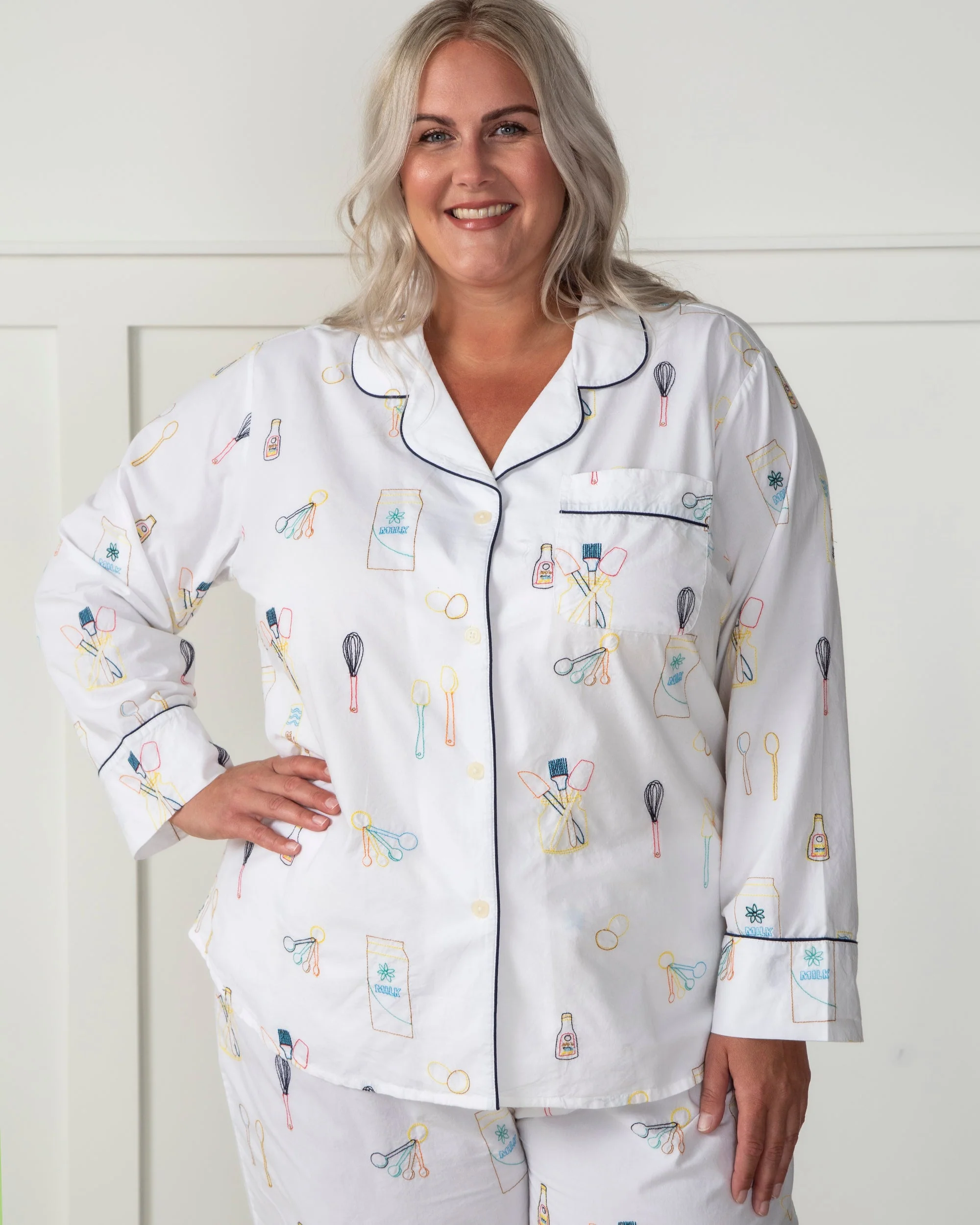 Home Chef - Long PJ Set | Cloud - Image 4