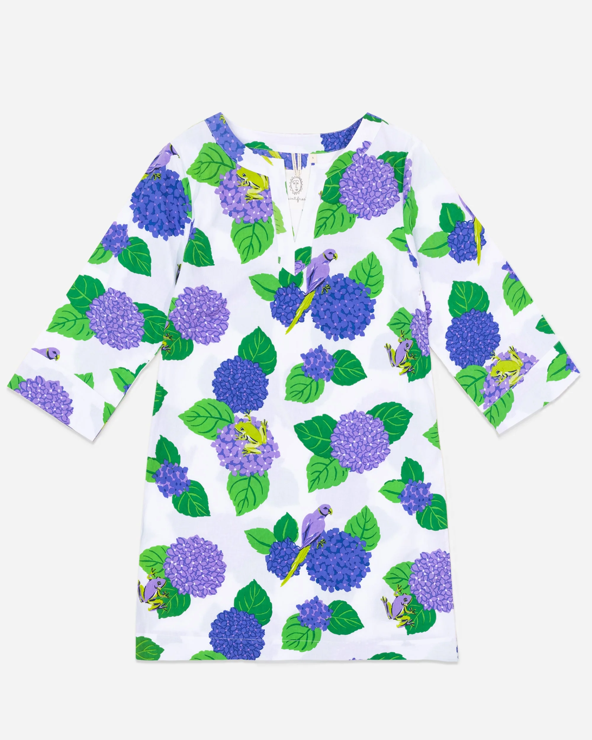 Hydrangea Hideaway - Slim - Fit Tunic | Cloud - Image 2