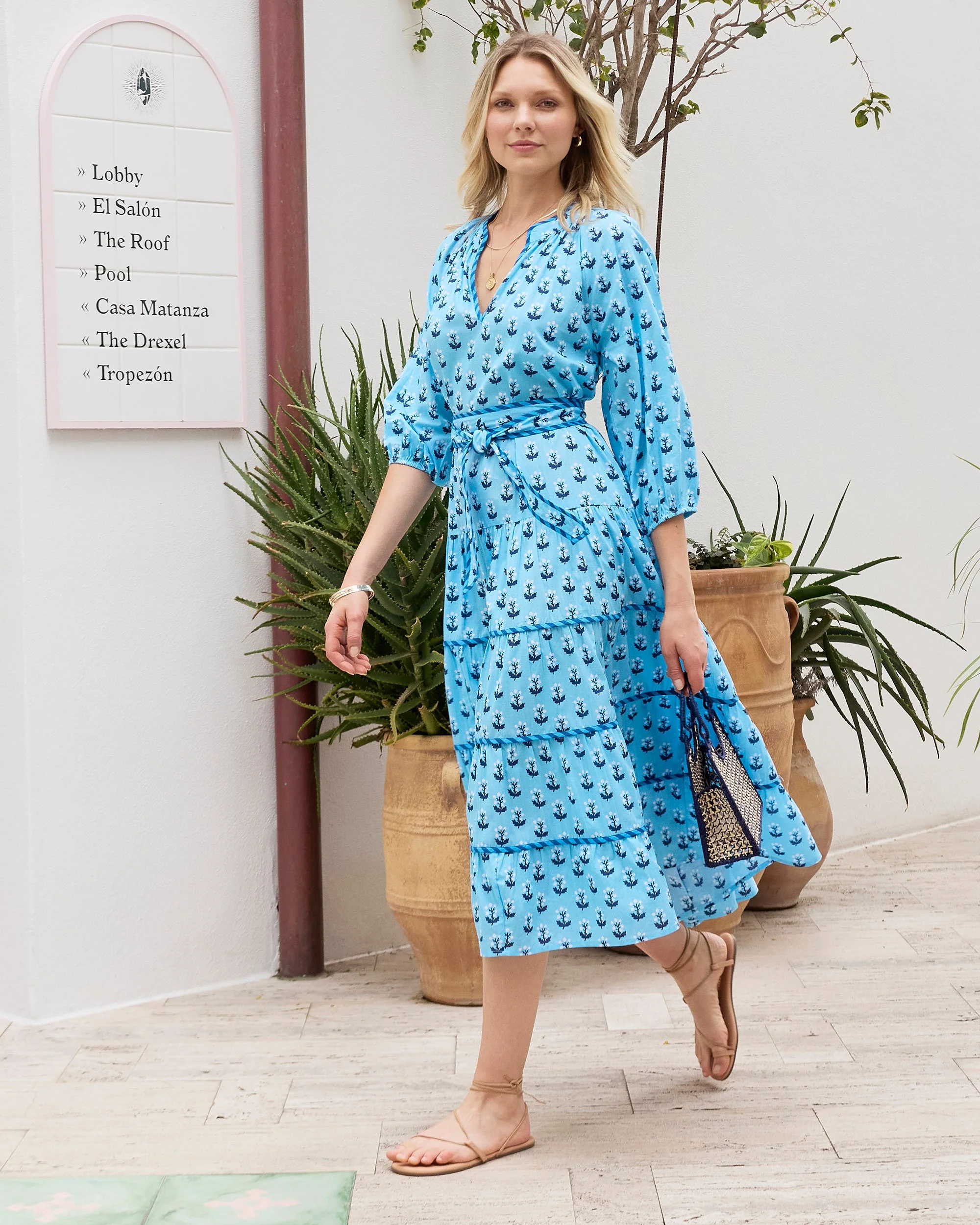 In Bloom - Main Street Dress | Powder Blue - Image 2
