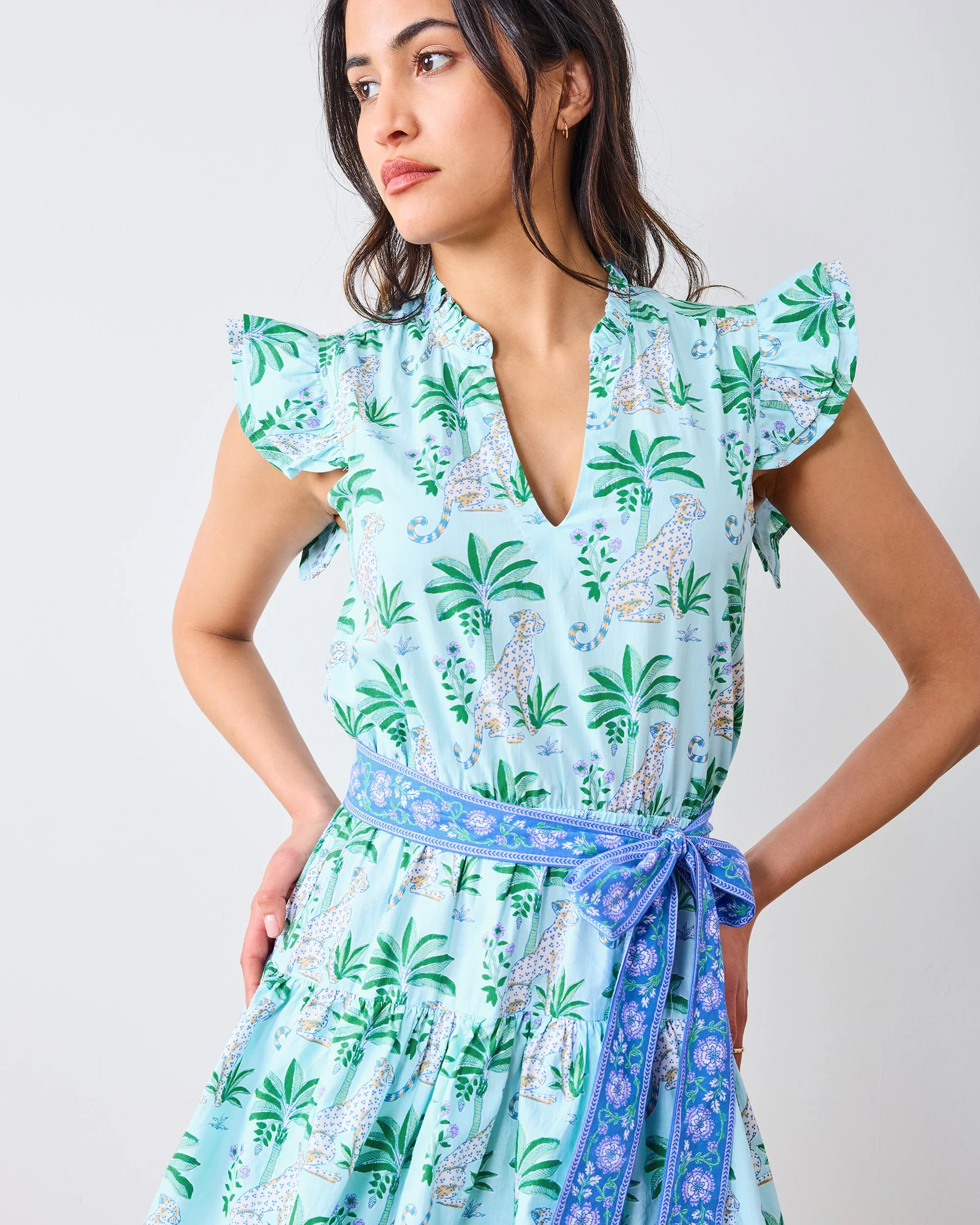 Leopard Mirage - At Ease Dress | Oasis Sky - Image 4