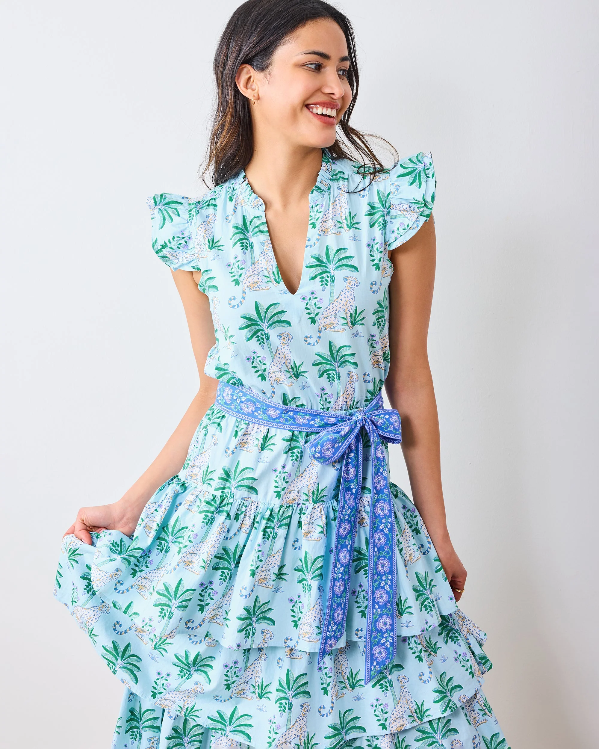 Leopard Mirage - At Ease Dress | Oasis Sky - Image 5