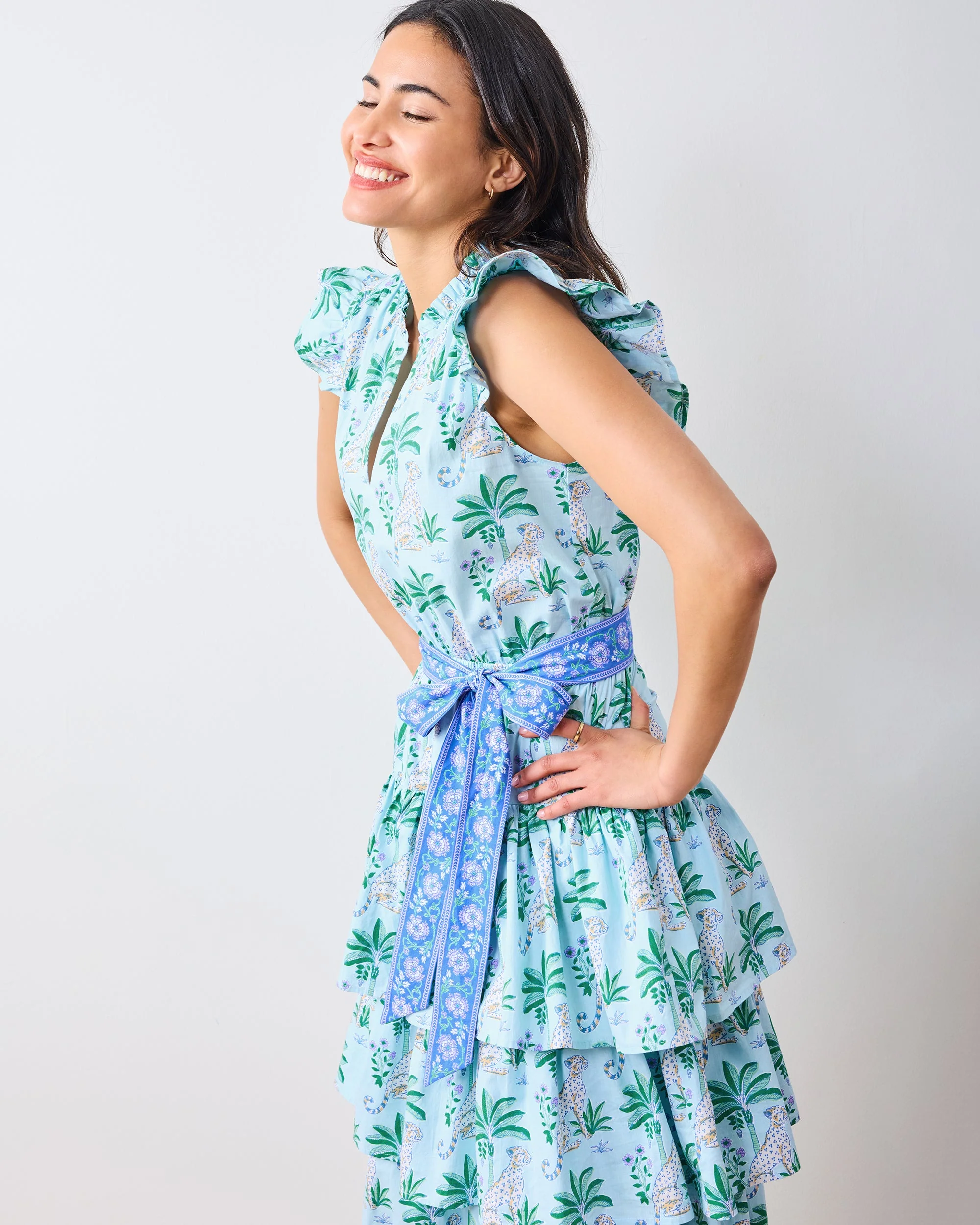Leopard Mirage - At Ease Dress | Oasis Sky - Image 6