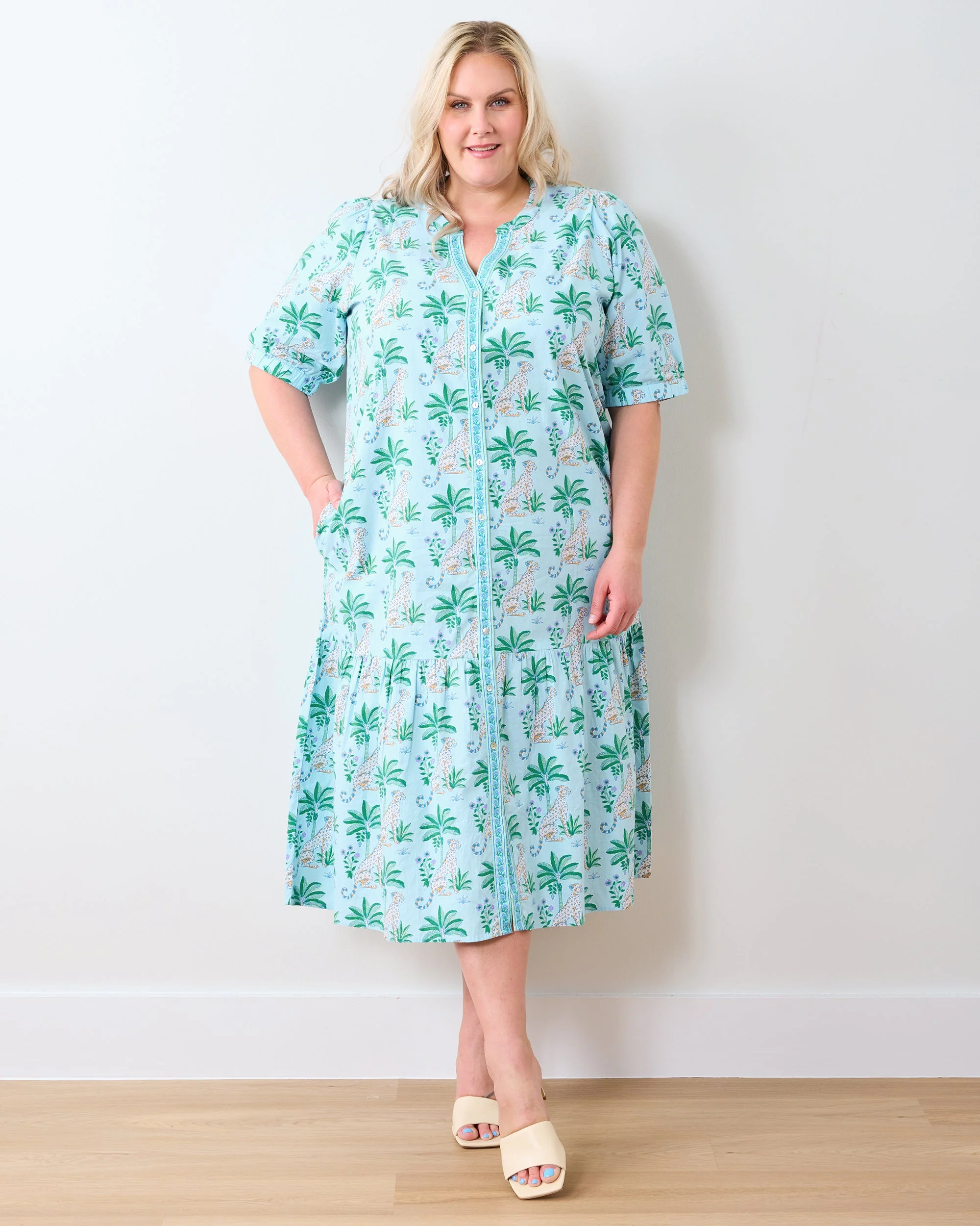 Leopard Mirage - Brunch Dress | Oasis Sky - Image 2