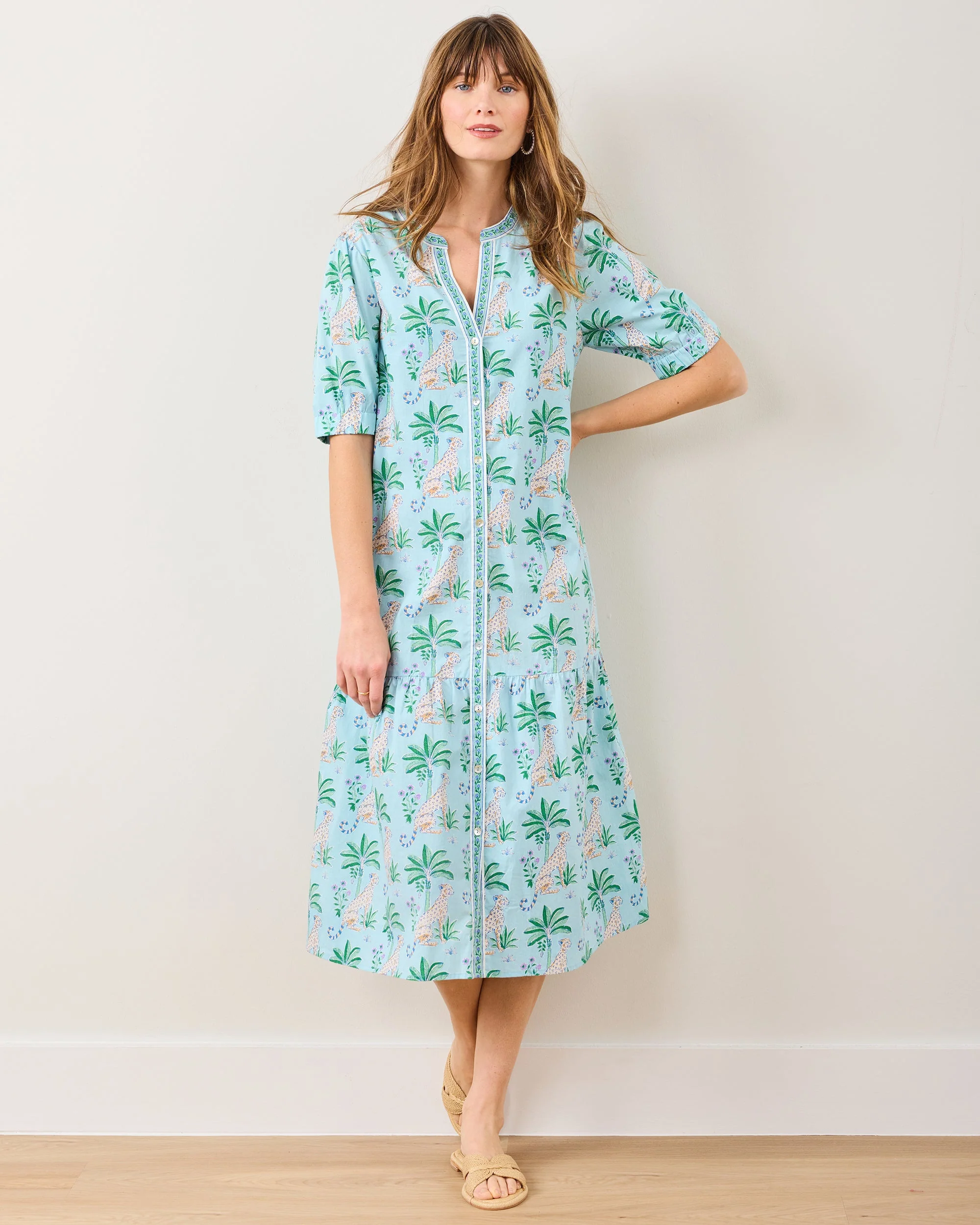 Leopard Mirage - Brunch Dress | Oasis Sky - Image 5