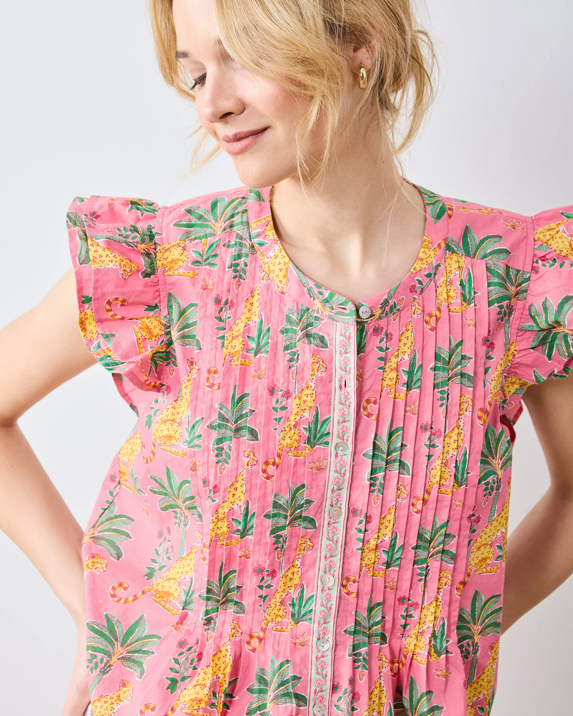 Leopard Mirage - Katie Blouse | Pink Palace - Image 4