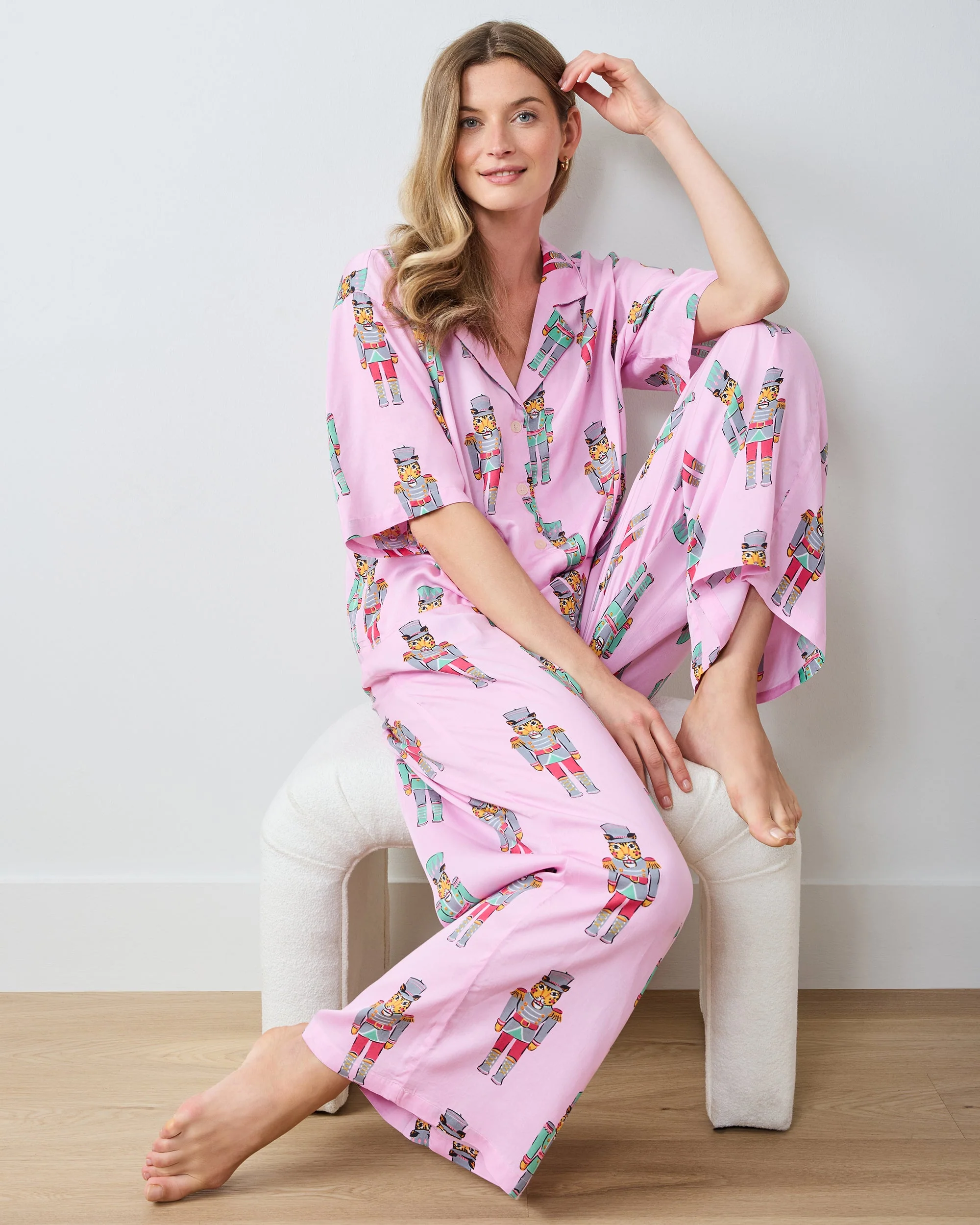 Leopard Nutcrackers - Eco Satin Wildest Dreams Set | Pink Candy Cane - Image 3