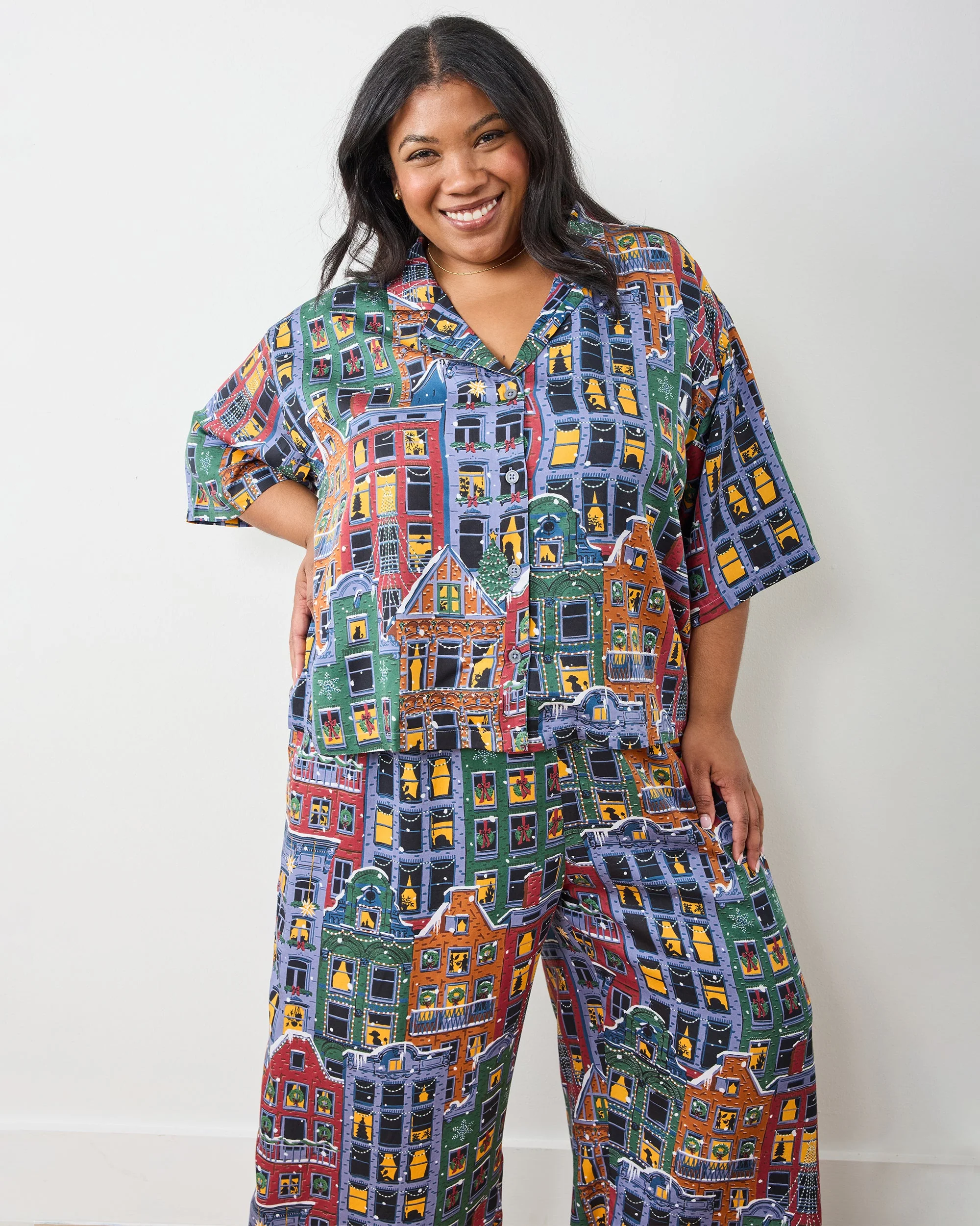 Manhattan Christmas - Eco Satin Wildest Dreams Set | Cozy Brownstone - Image 2