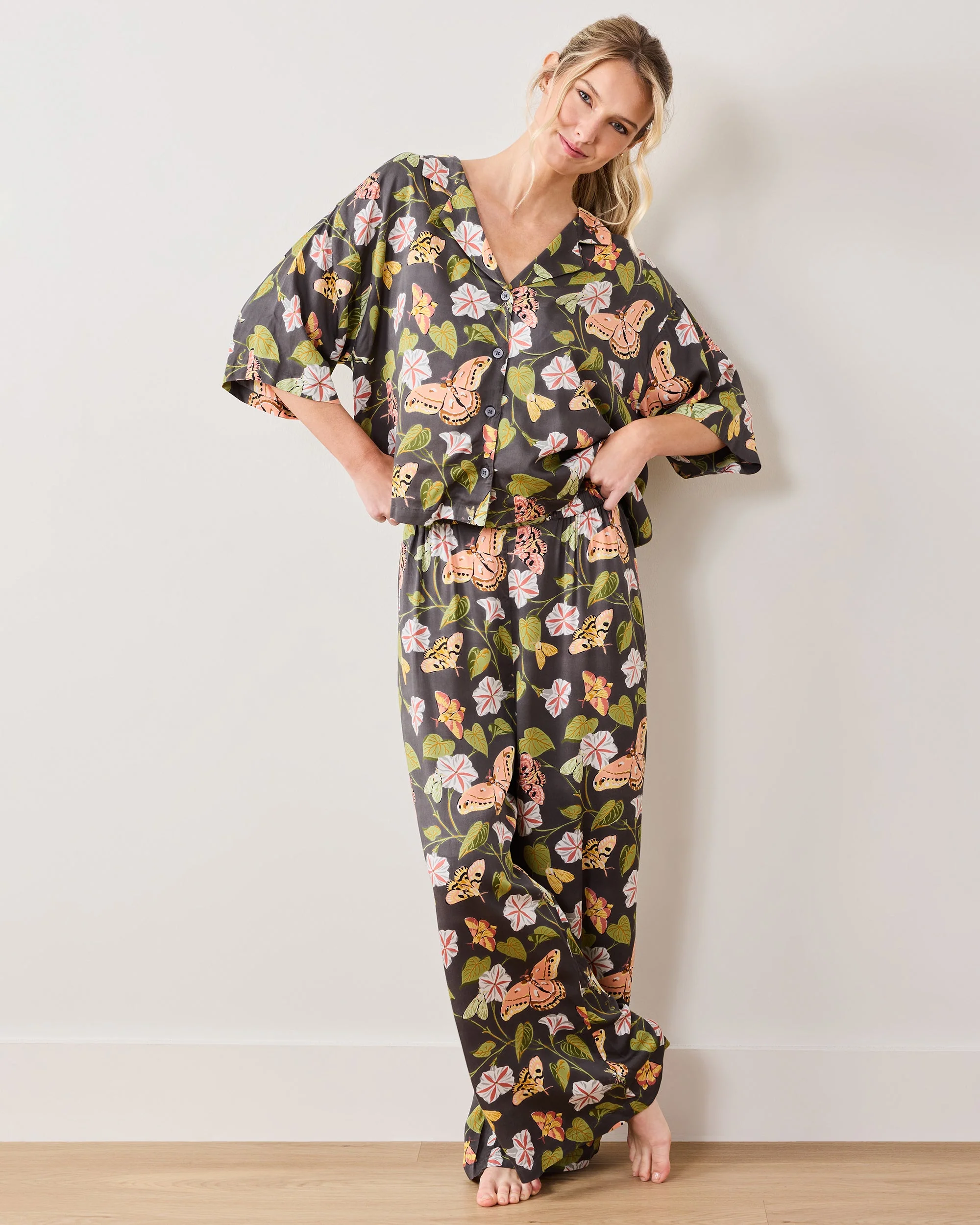 Midnight Flutter - Eco Satin Wildest Dreams Set | Slate - Image 3