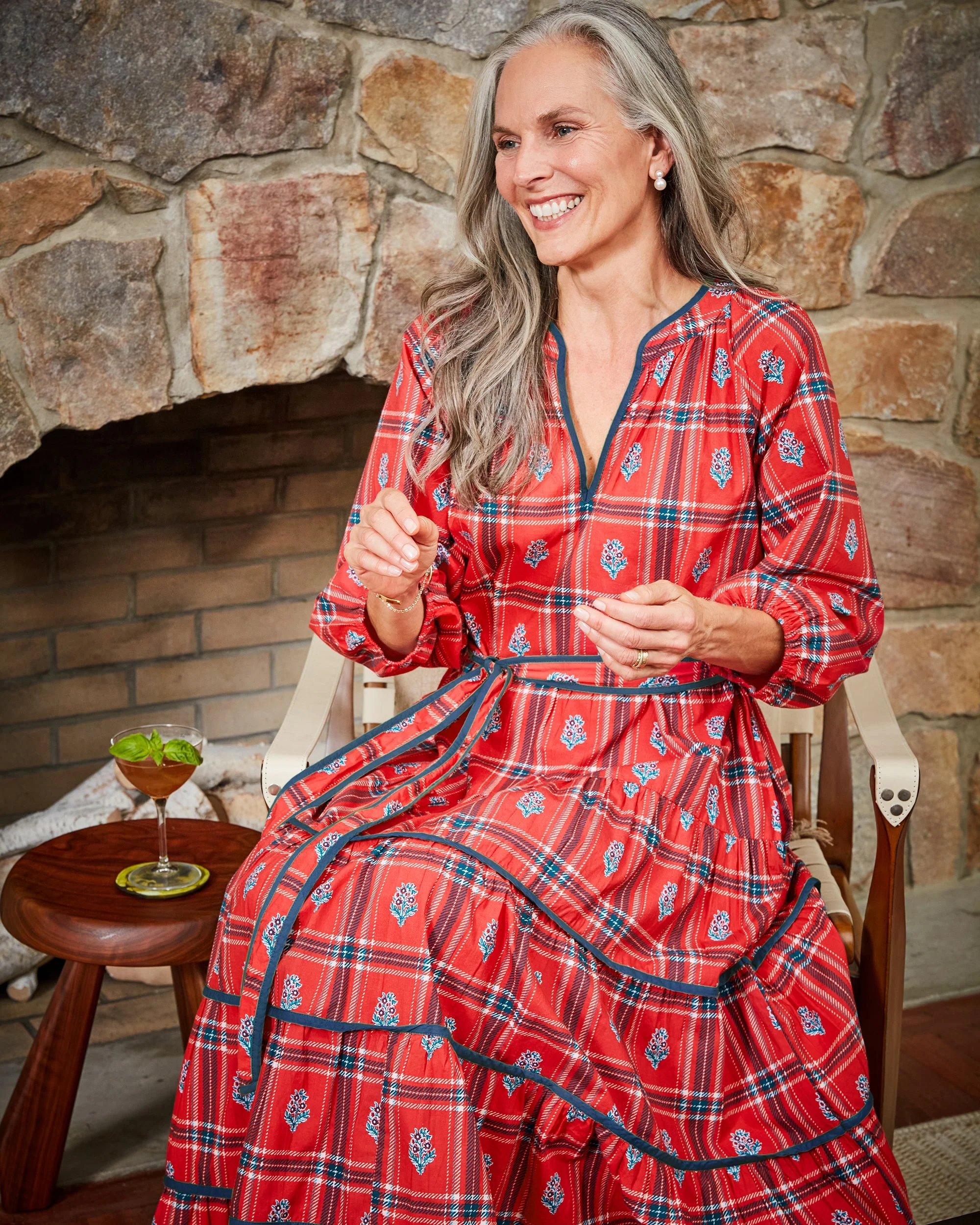Nostalgia Plaid - Main Street Dress | Joyful Red - Image 3