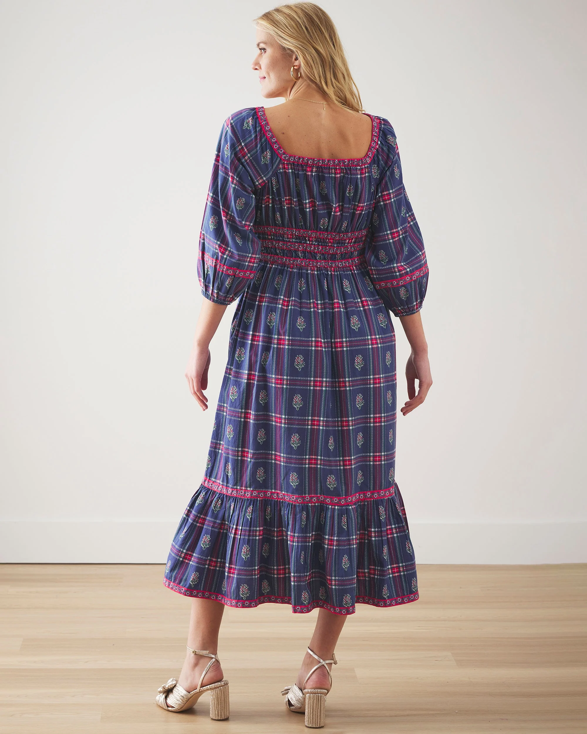 Nostalgia Plaid - Stroll Around Dress | Navy - Image 6