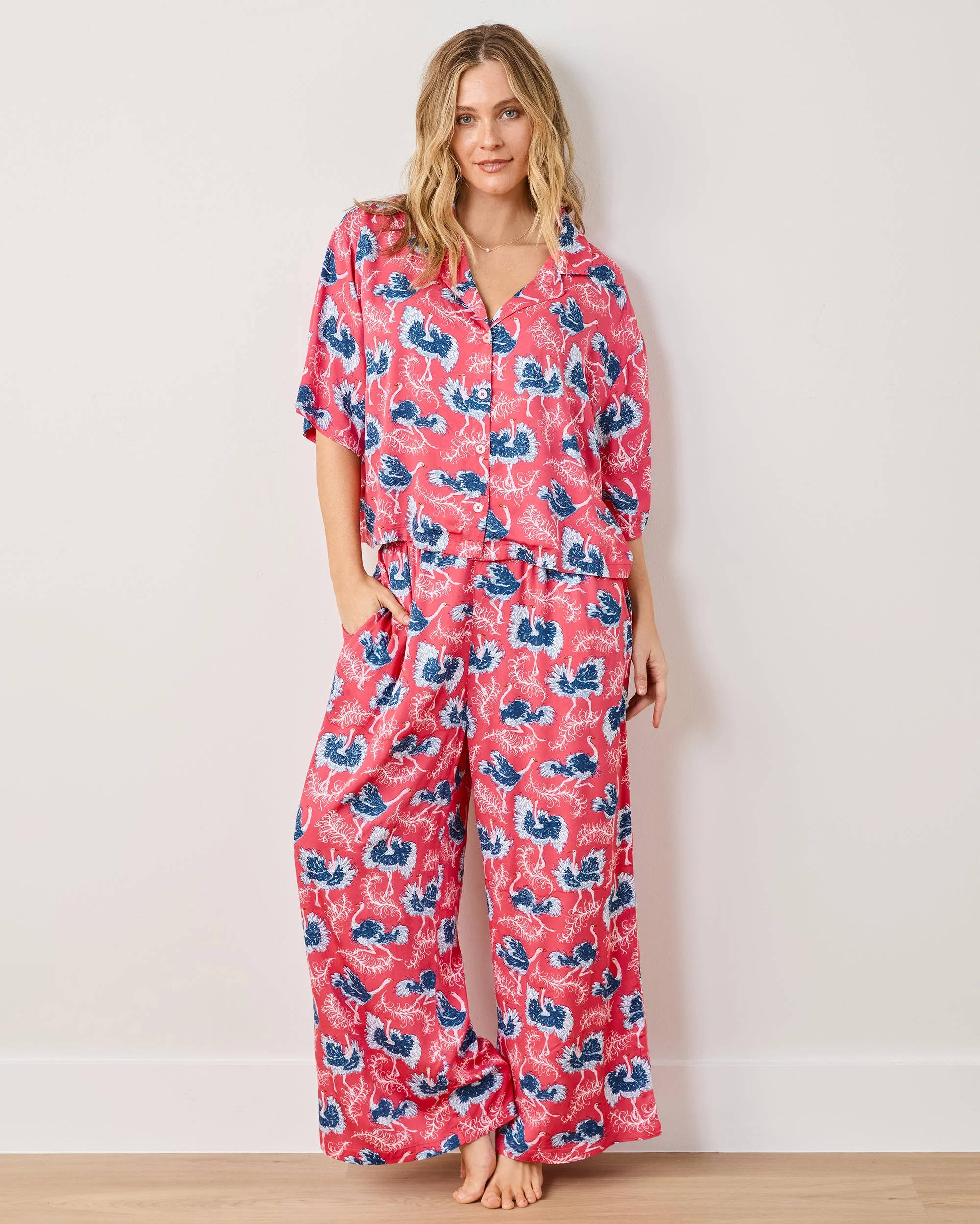 Ostrich Dance - Eco Satin Wildest Dreams Set | Fancy Pink - Image 2