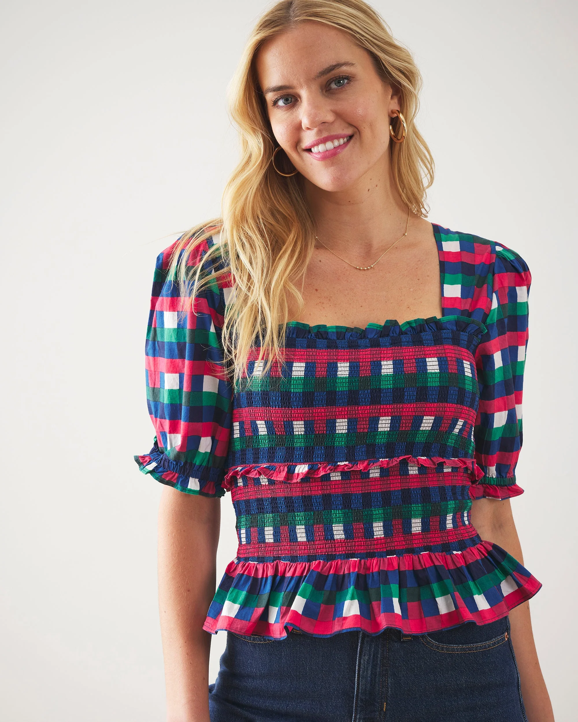 Painted Pixels - Sophisticated Soiree Top | Jewel Multi - Image 3