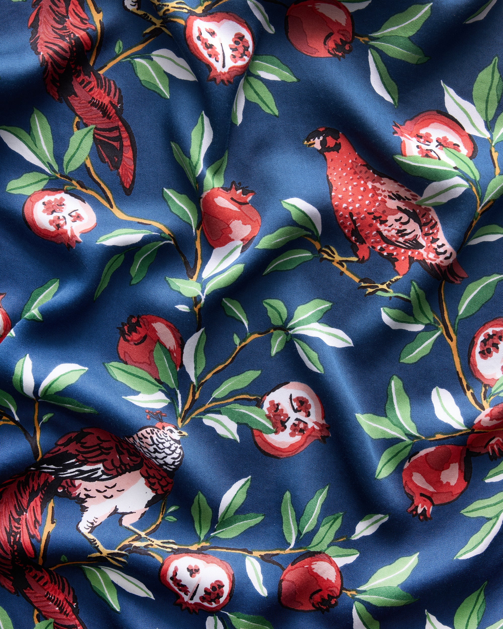 Pomegranate Tree - Eco Satin Wildest Dream Set | Navy - Image 7