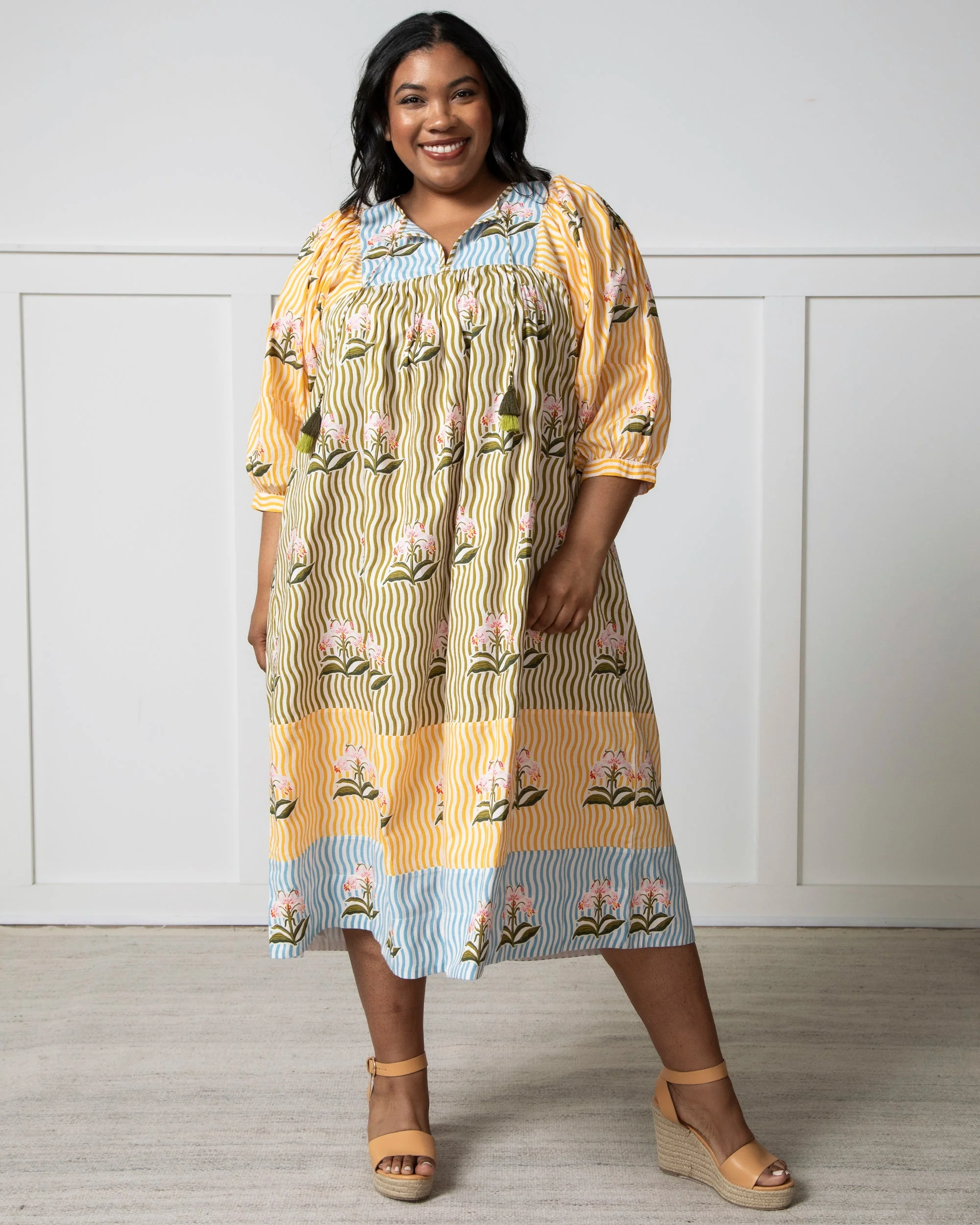 Printfresh + Lars Handpicked - Flower Charmer Midi Dress | Greenhouse - Image 4