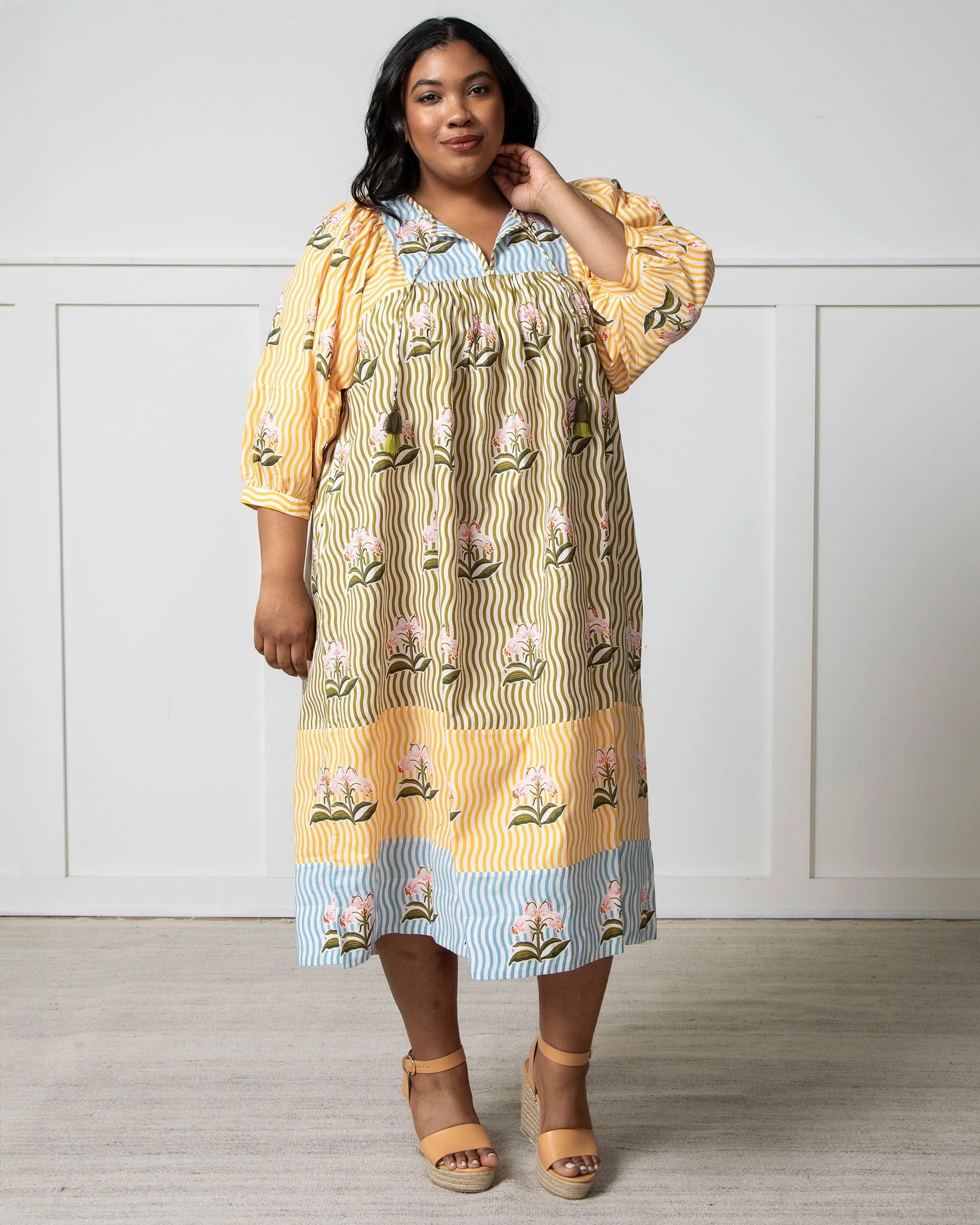 Printfresh + Lars Handpicked - Flower Charmer Midi Dress | Greenhouse - Image 8