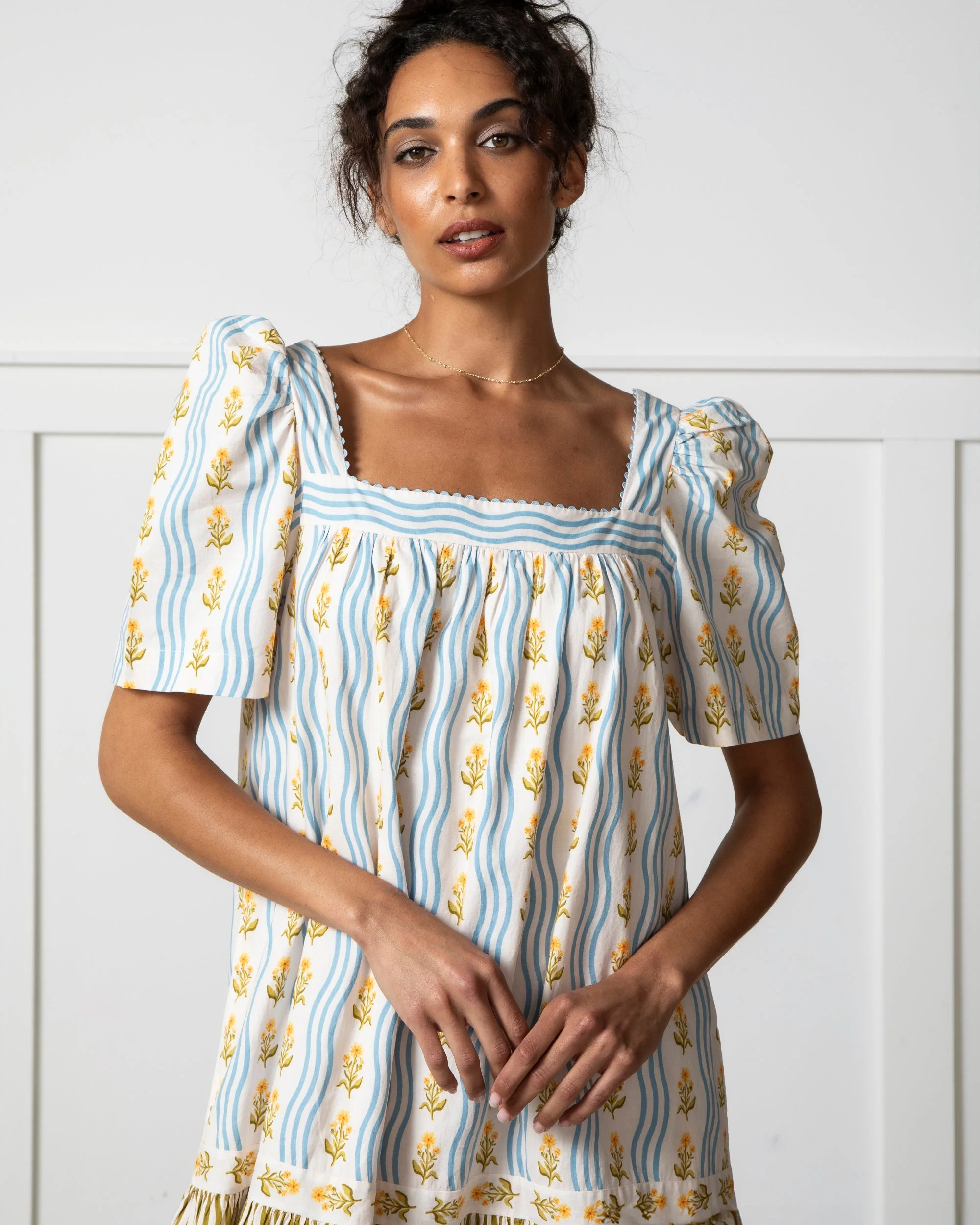 Printfresh + Lars Trimmed & Pruned - Gracious Gardener Midi Dress | Teacup
