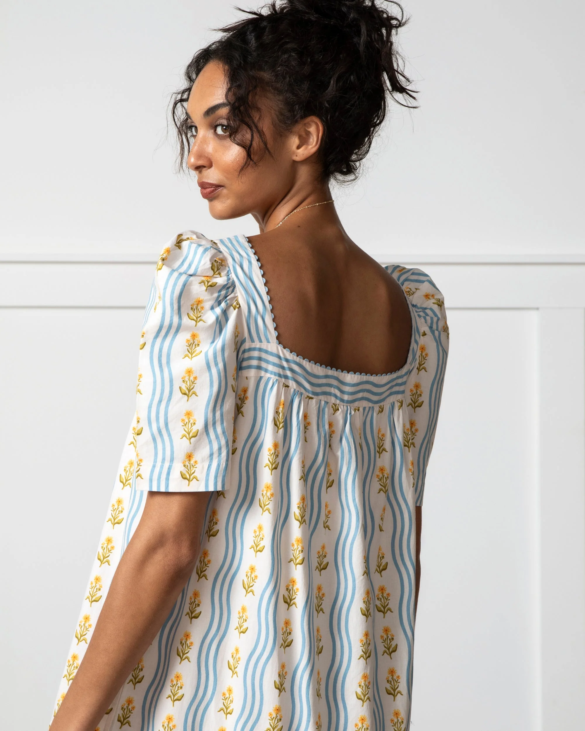 Printfresh + Lars Trimmed & Pruned - Gracious Gardener Midi Dress | Teacup - Image 5
