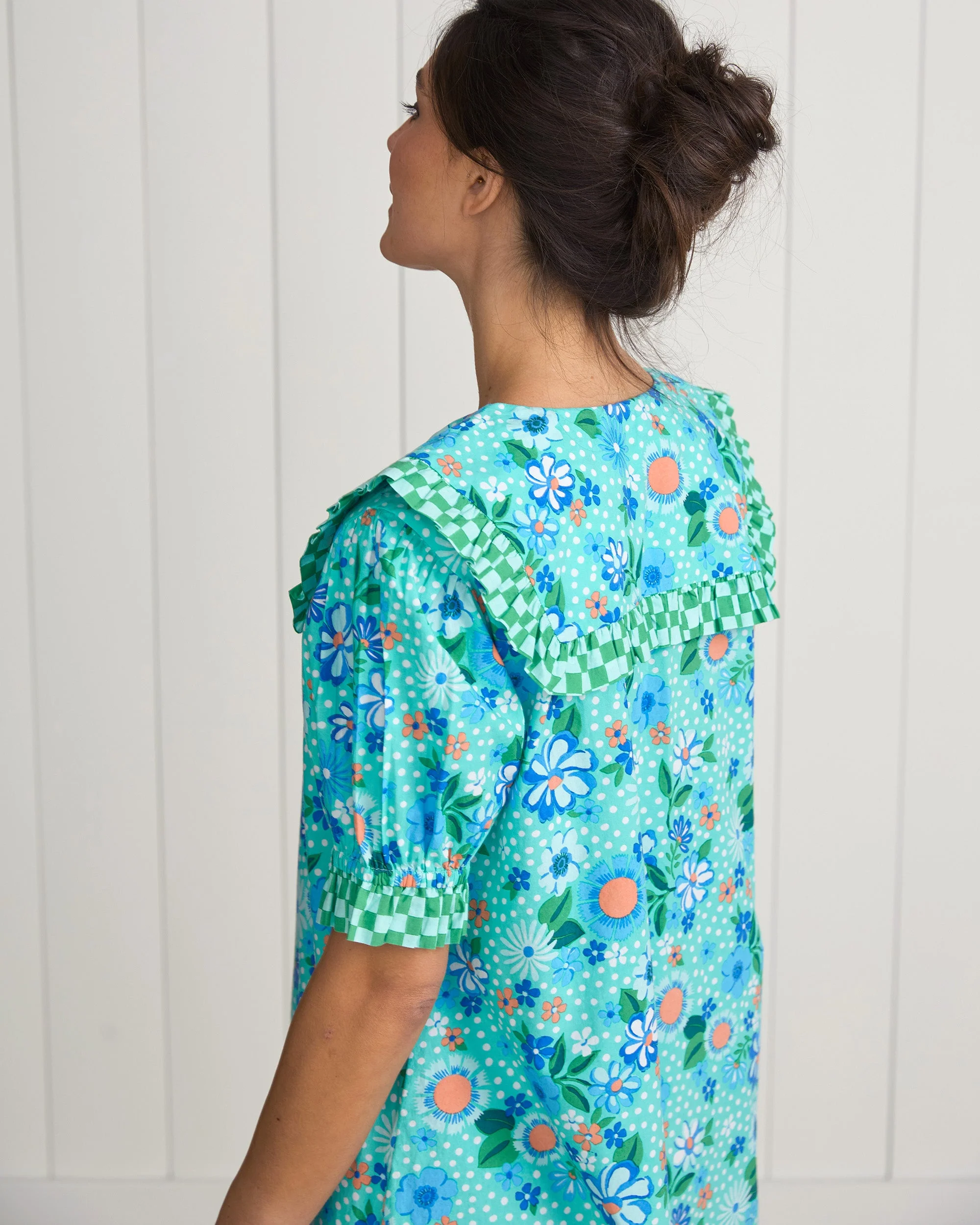 Printfresh + Oh Joy! - Posh Petals - Nostalgia Nightgown | Spearmint - Image 6