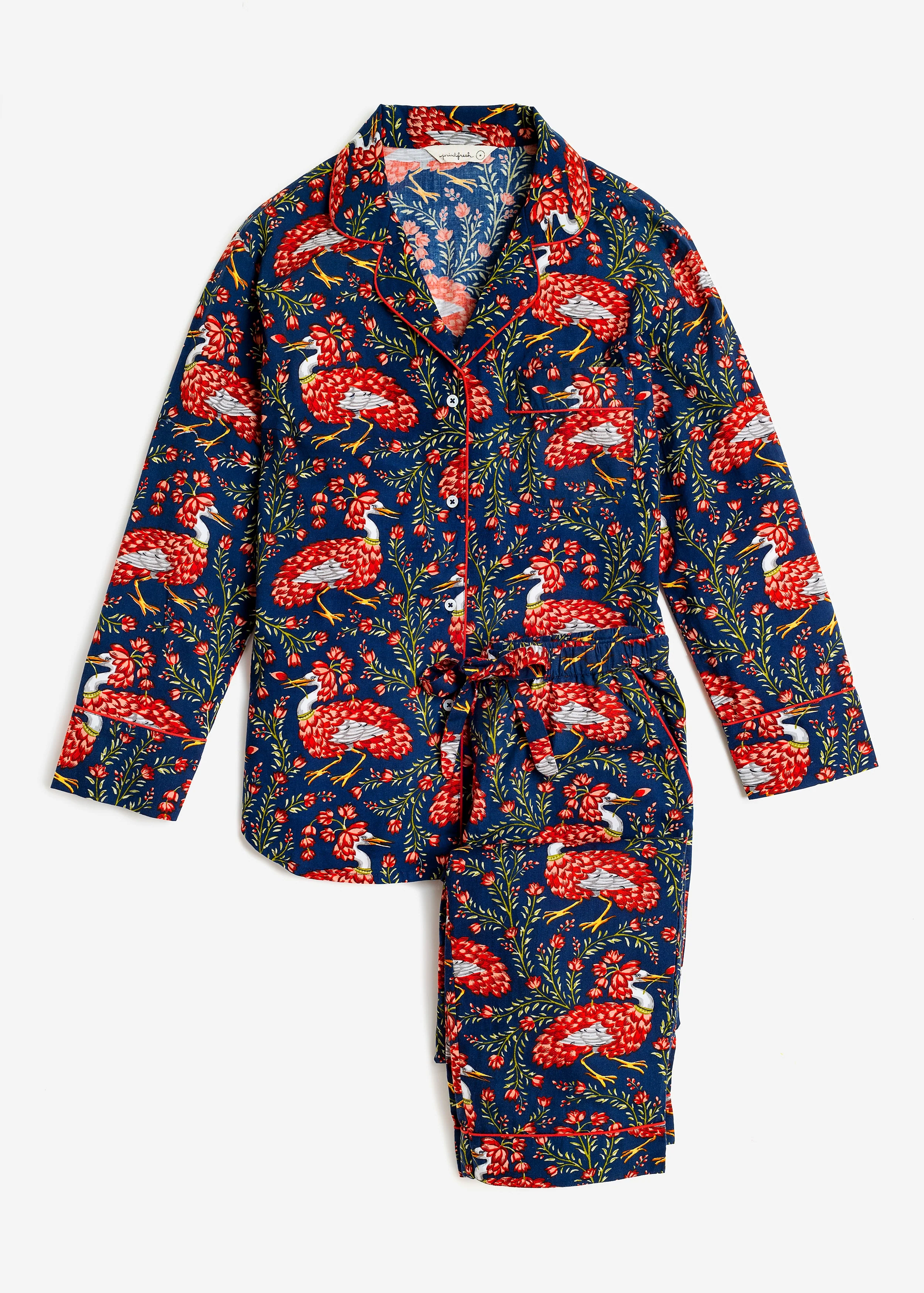 Queen Lotus - Long PJ Set | Indigo - Image 5