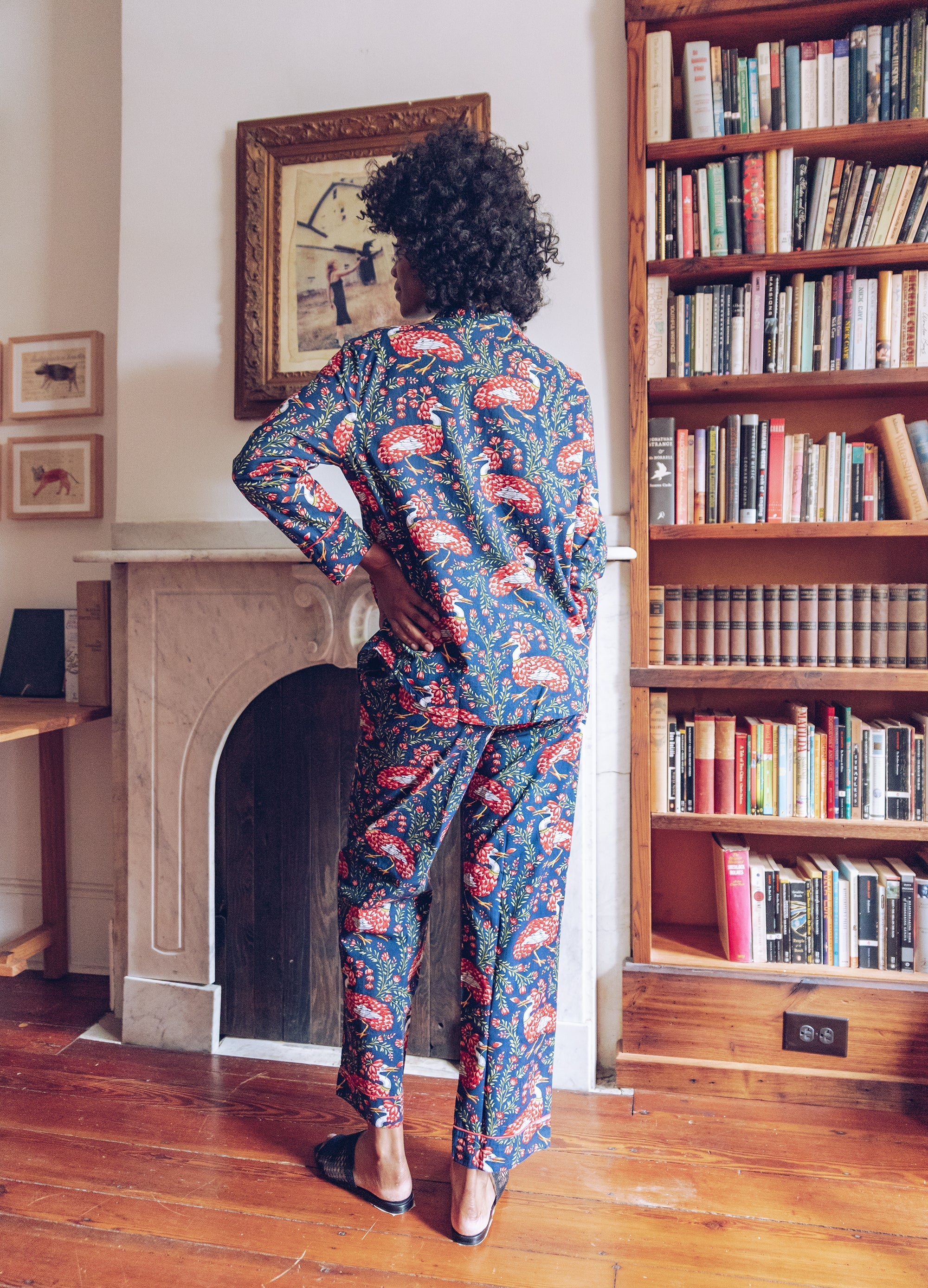 Queen Lotus - Long PJ Set | Indigo - Image 7