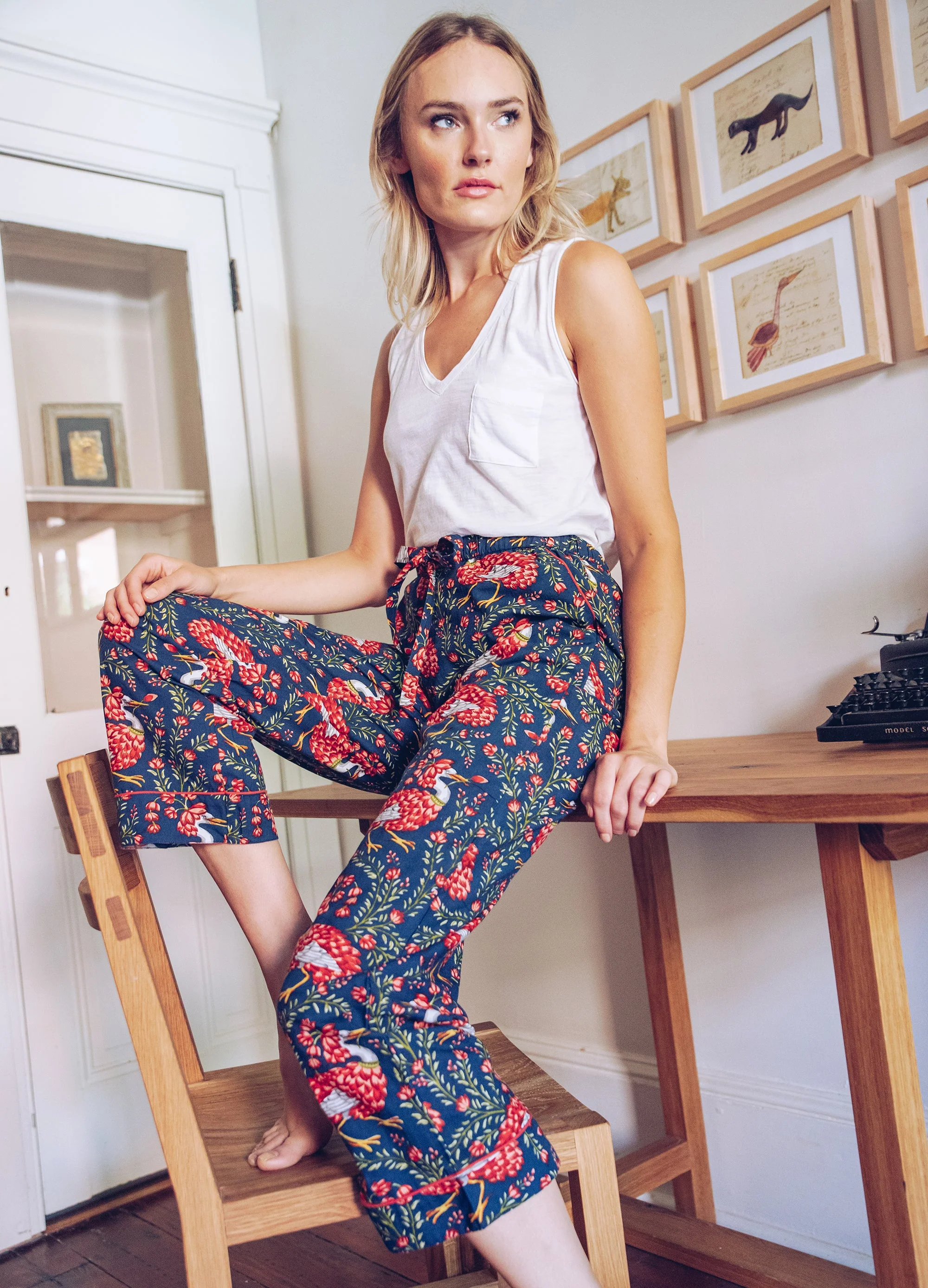 Queen Lotus - PJ Pants | Indigo - Image 6