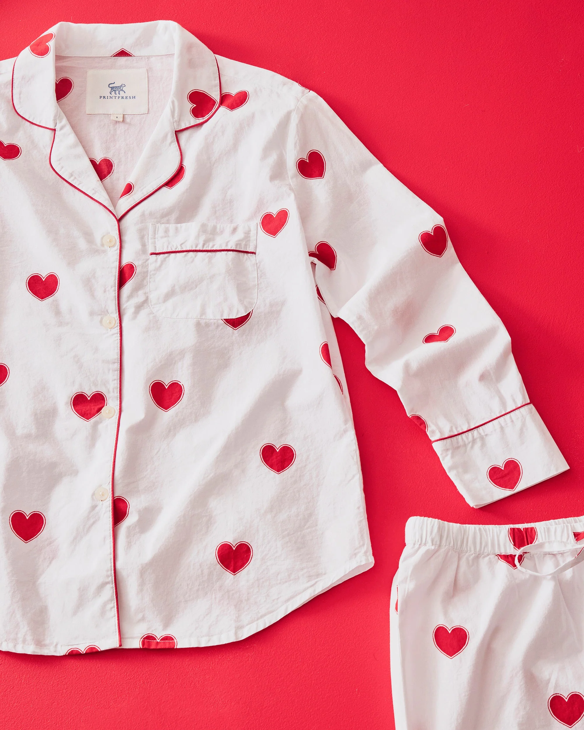 Queen of Hearts - Long PJ Set | Ruby Cloud - Image 4