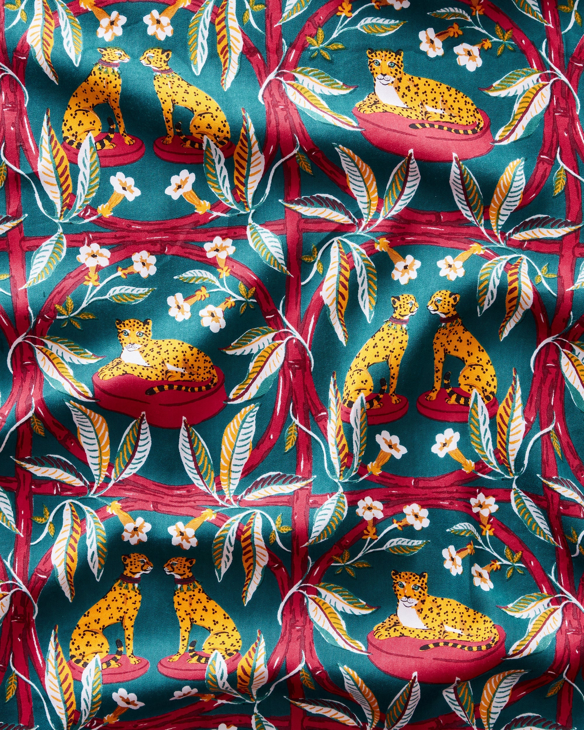 Royal Cheetah - Eco Satin Rittenhouse Set | Ruby & Jade - Image 7
