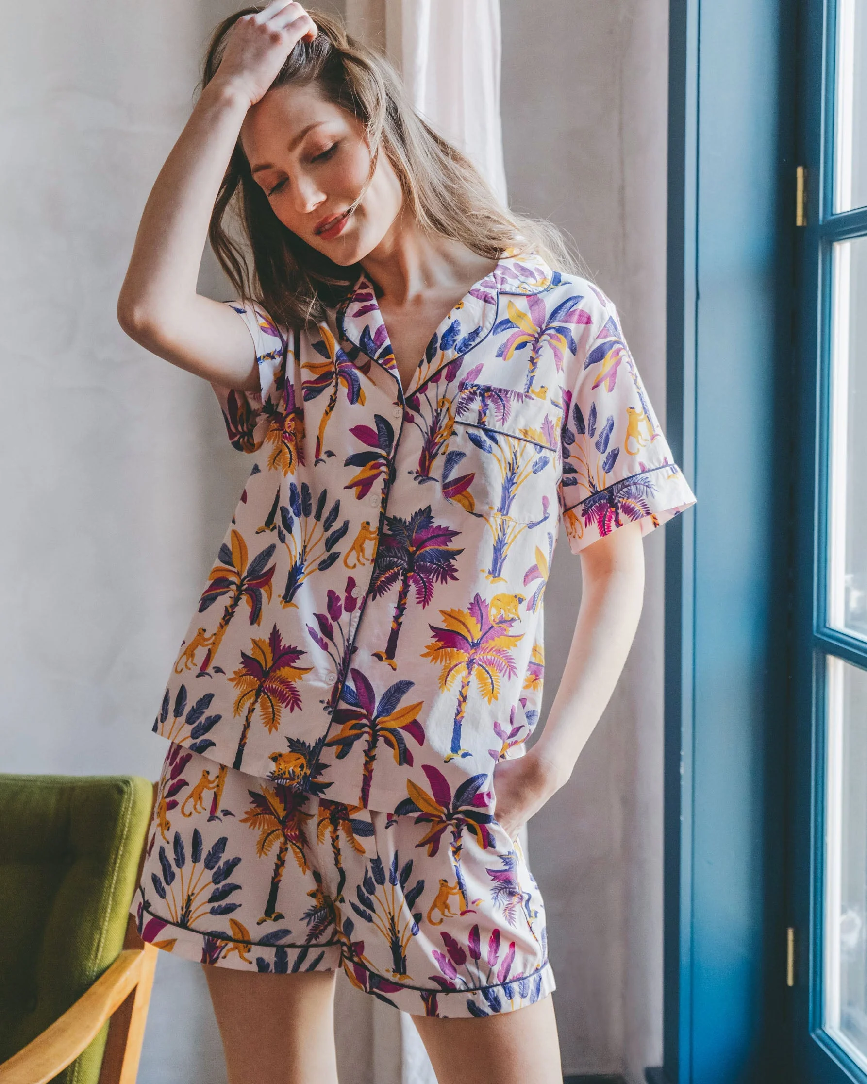 Royal Palms - Short PJ Set | Amethyst - Image 5