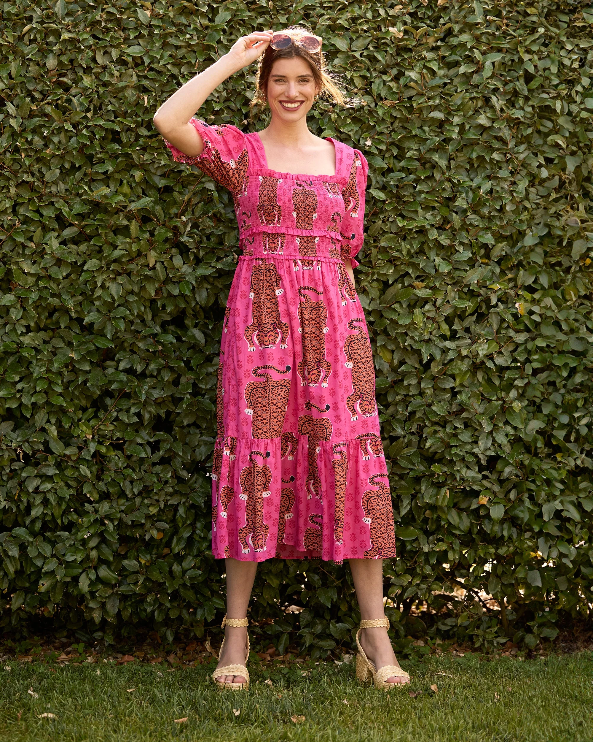 Siberian Stripes - Day Drifter Dress | Neon Rose