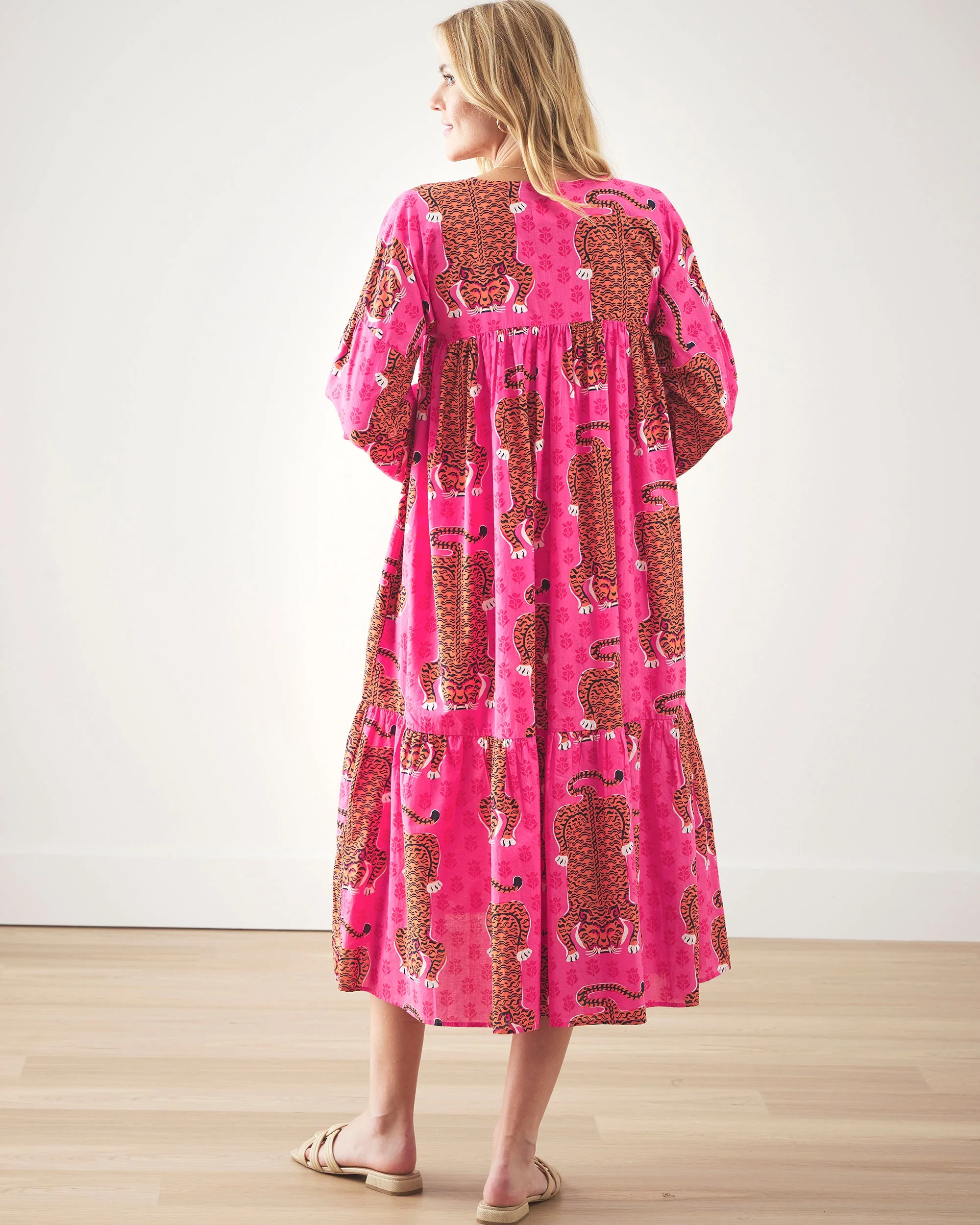Siberian Stripes - Day Tripper Dress | Neon Rose - Image 7