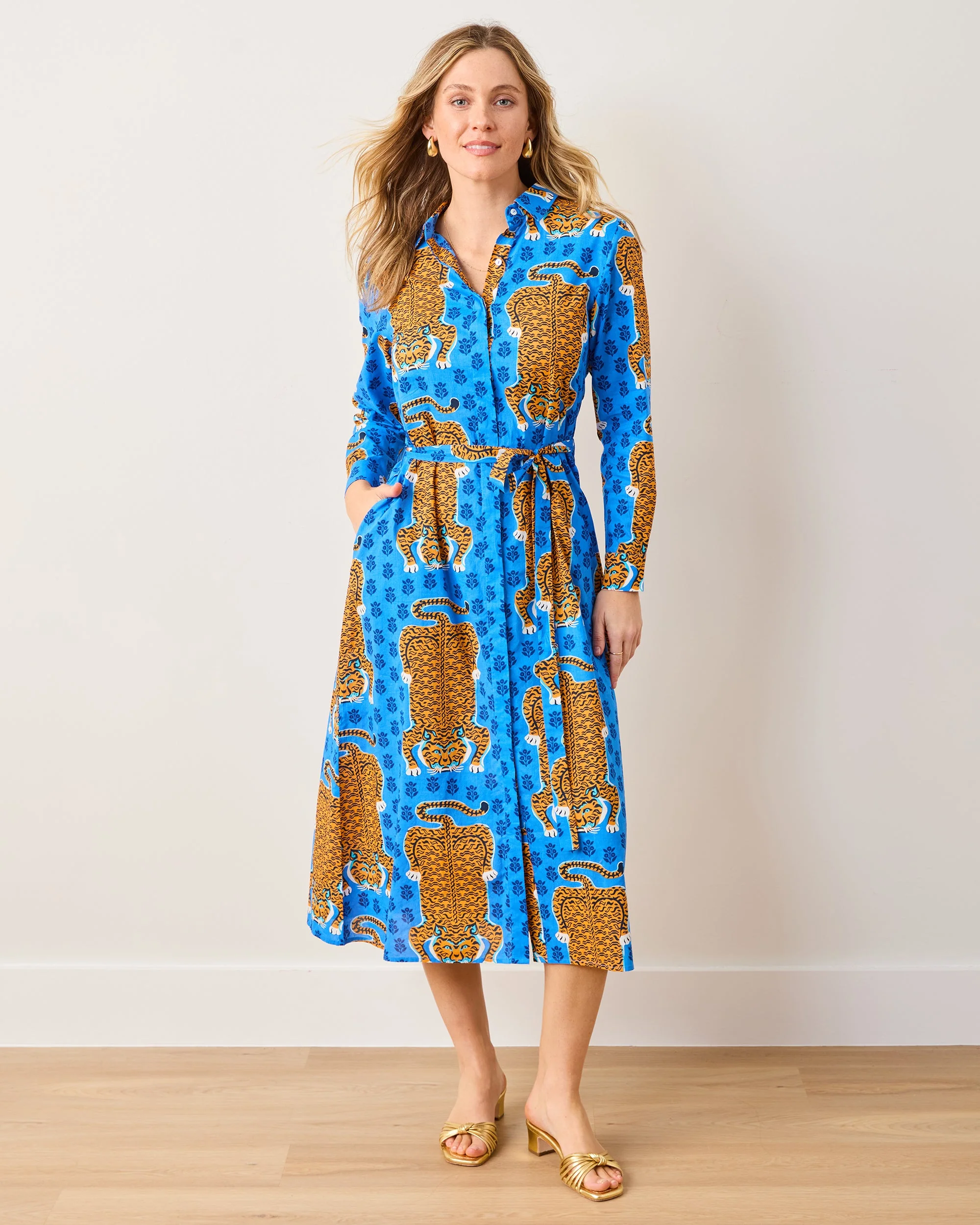 Siberian Stripes - Monaco Dress | Cobalt Blue - Image 2