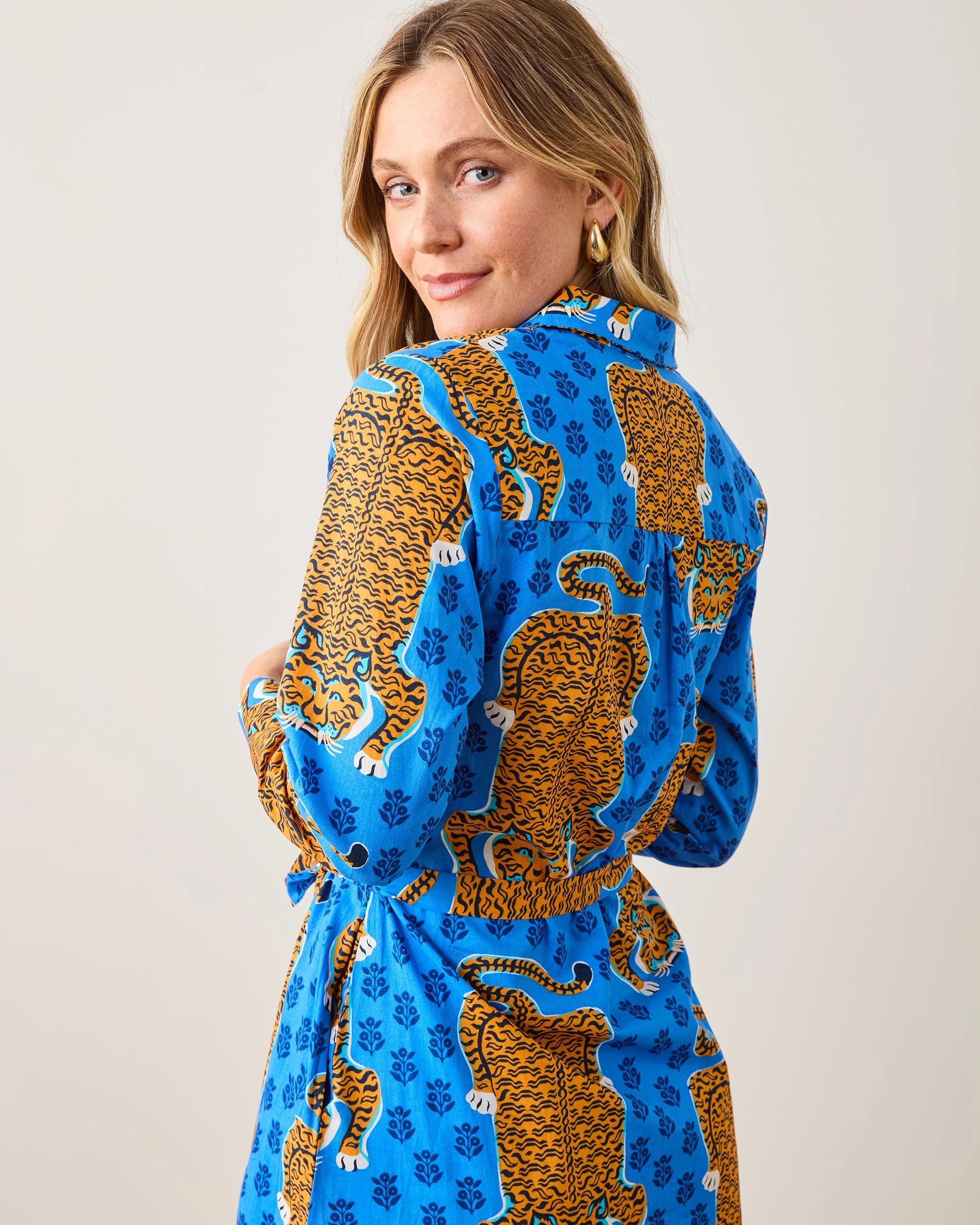 Siberian Stripes - Monaco Dress | Cobalt Blue - Image 3