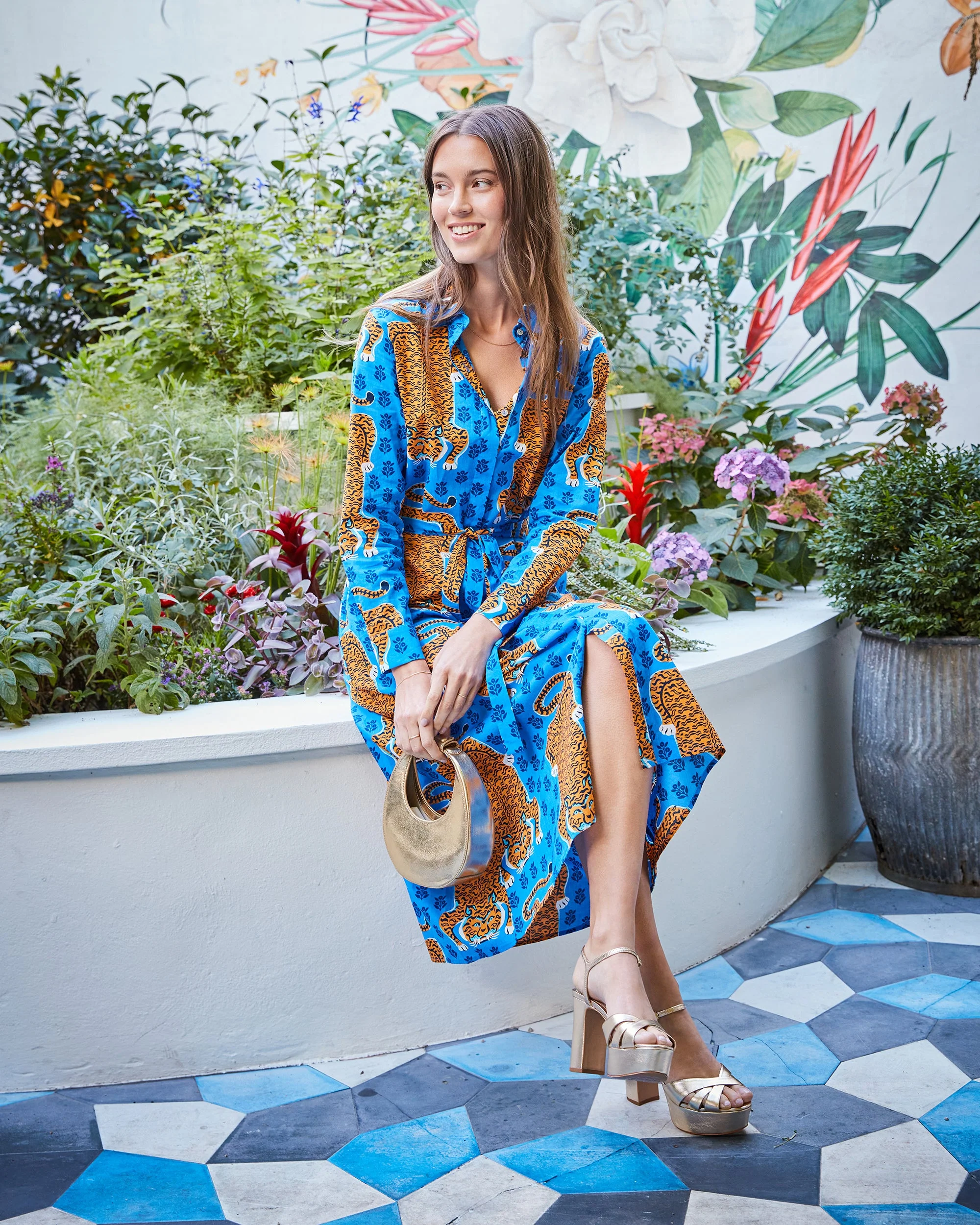 Siberian Stripes - Monaco Dress | Cobalt Blue - Image 6