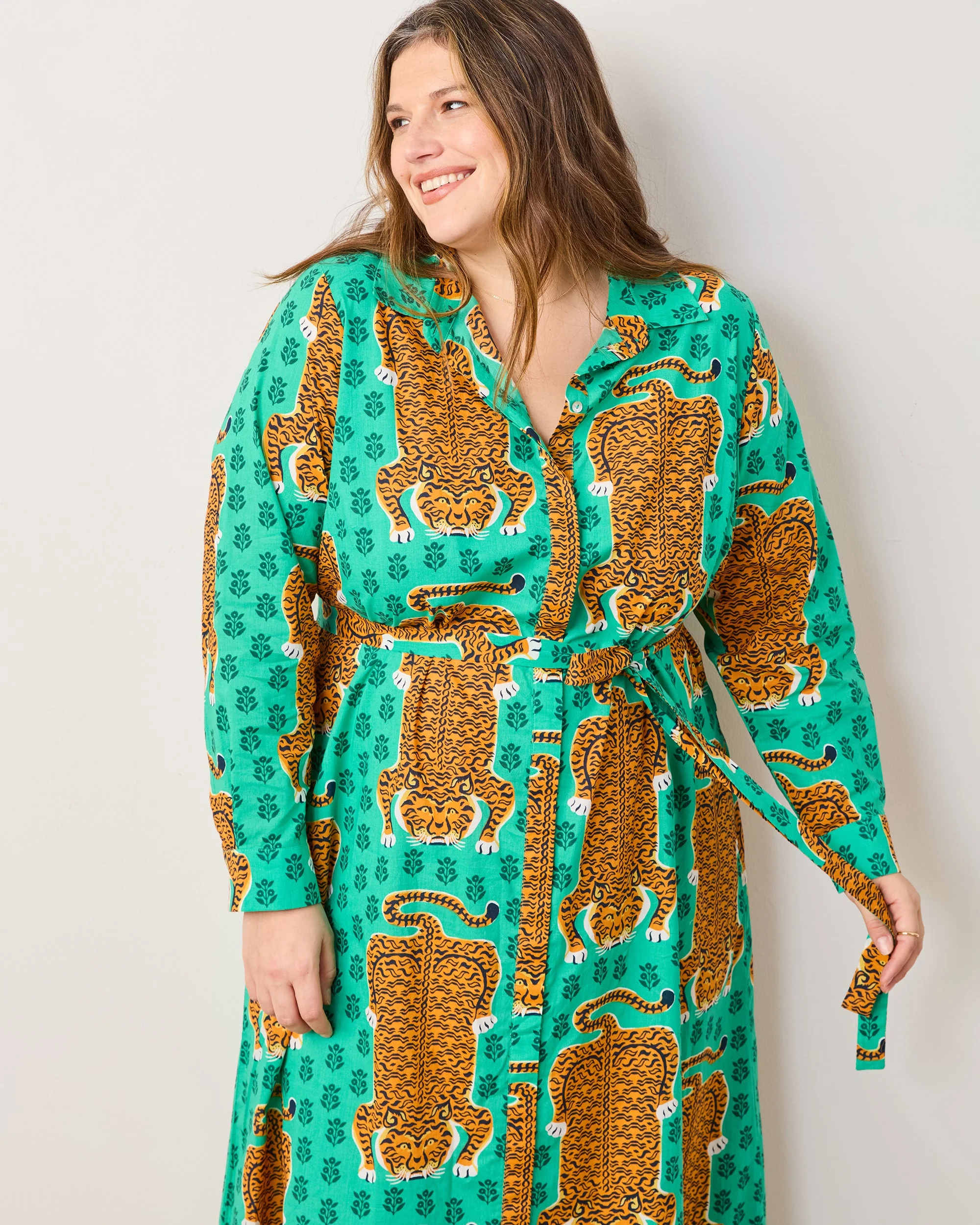 Siberian Stripes - Monaco Dress | Lucky Green - Image 6