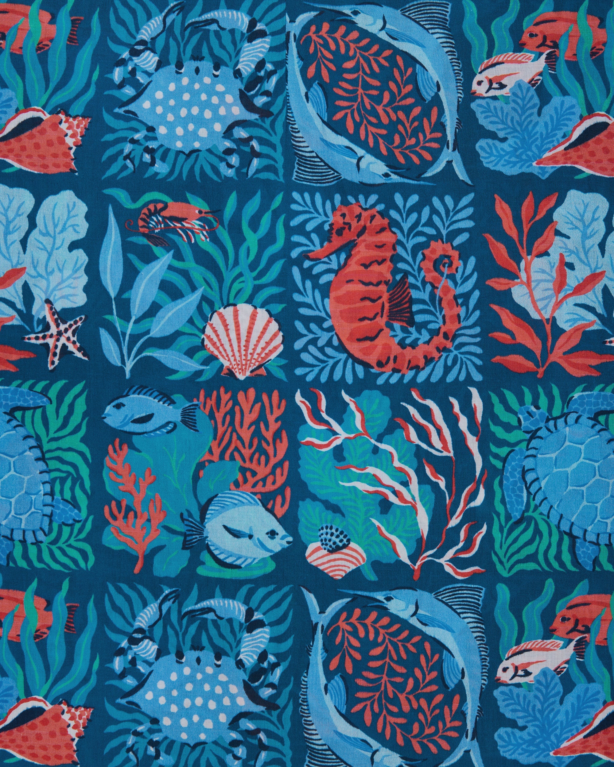 Stained Glass Sea - Lola Blouse | Seaside Blue - Image 5