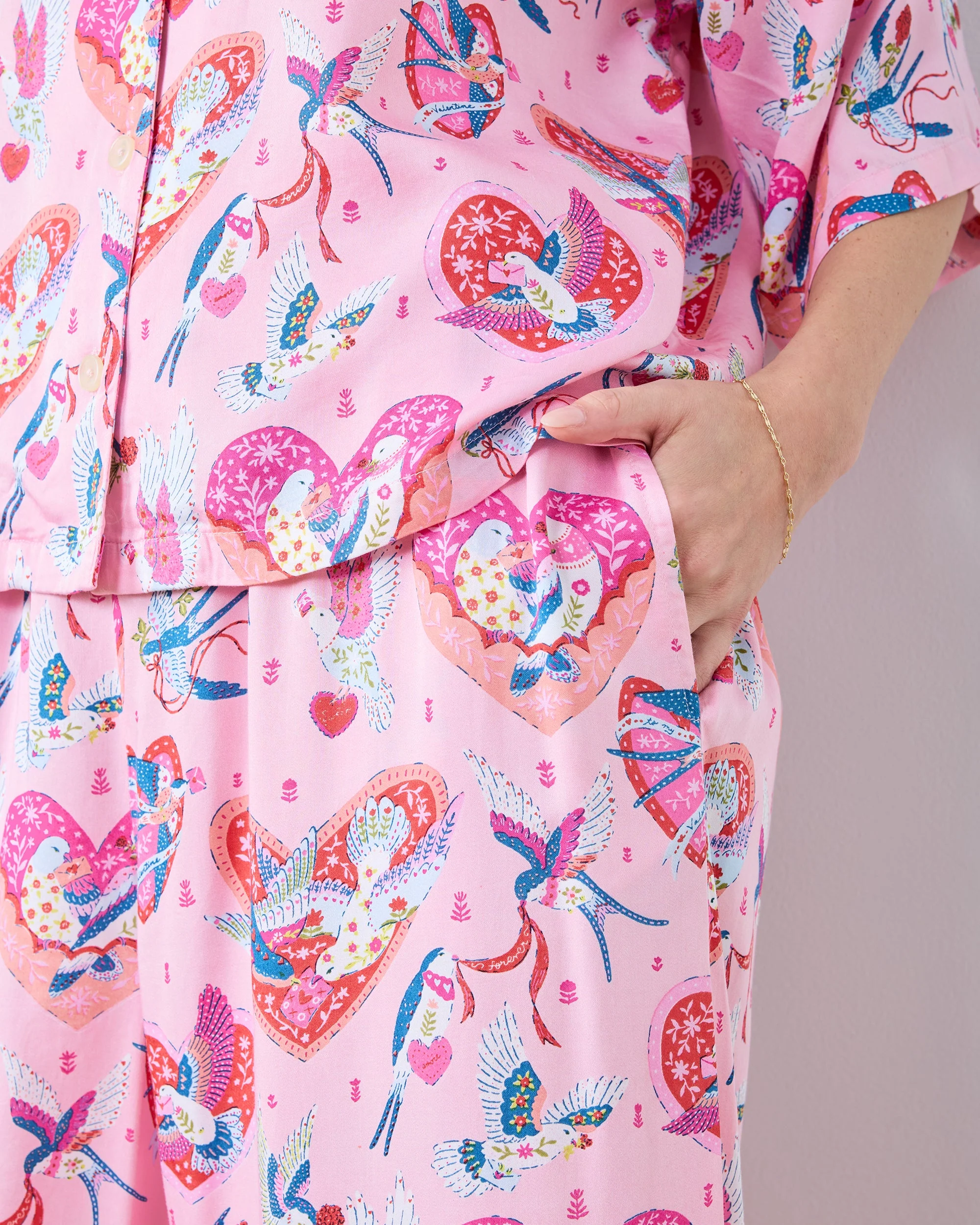 Swooning Sparrows - Eco Satin Wildest Dreams Set | Pink Petal - Image 4