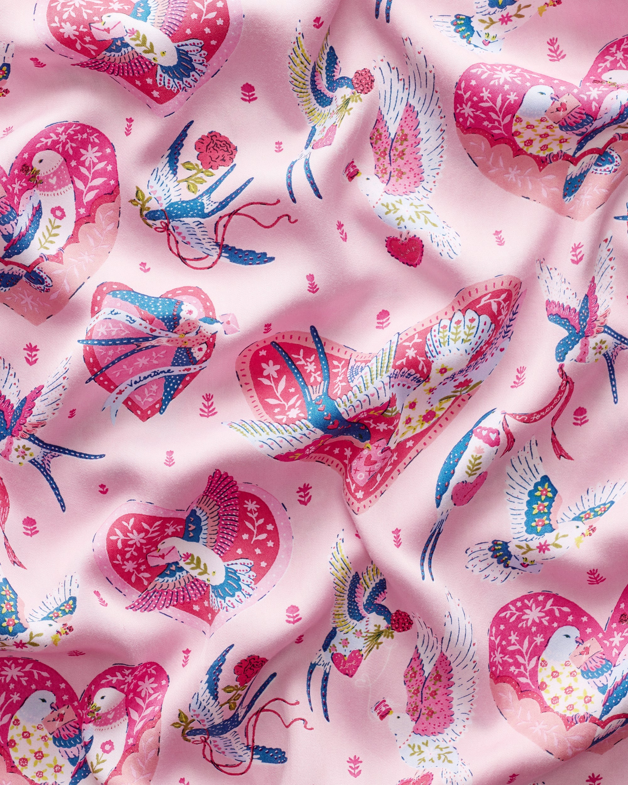 Swooning Sparrows - Eco Satin Wildest Dreams Set | Pink Petal - Image 7