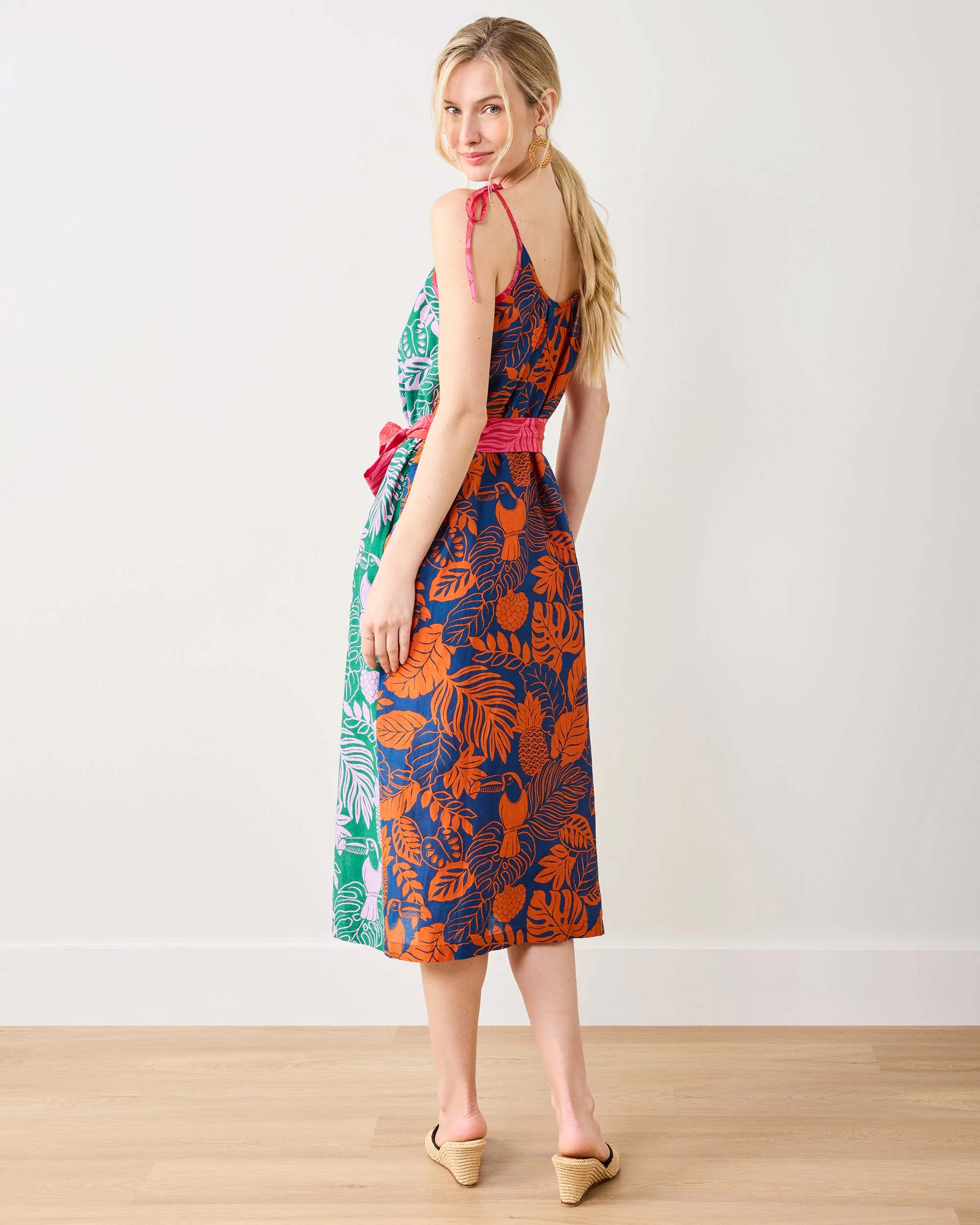 Toucan Treetop - Alma Dress | Multi Palms - Image 6