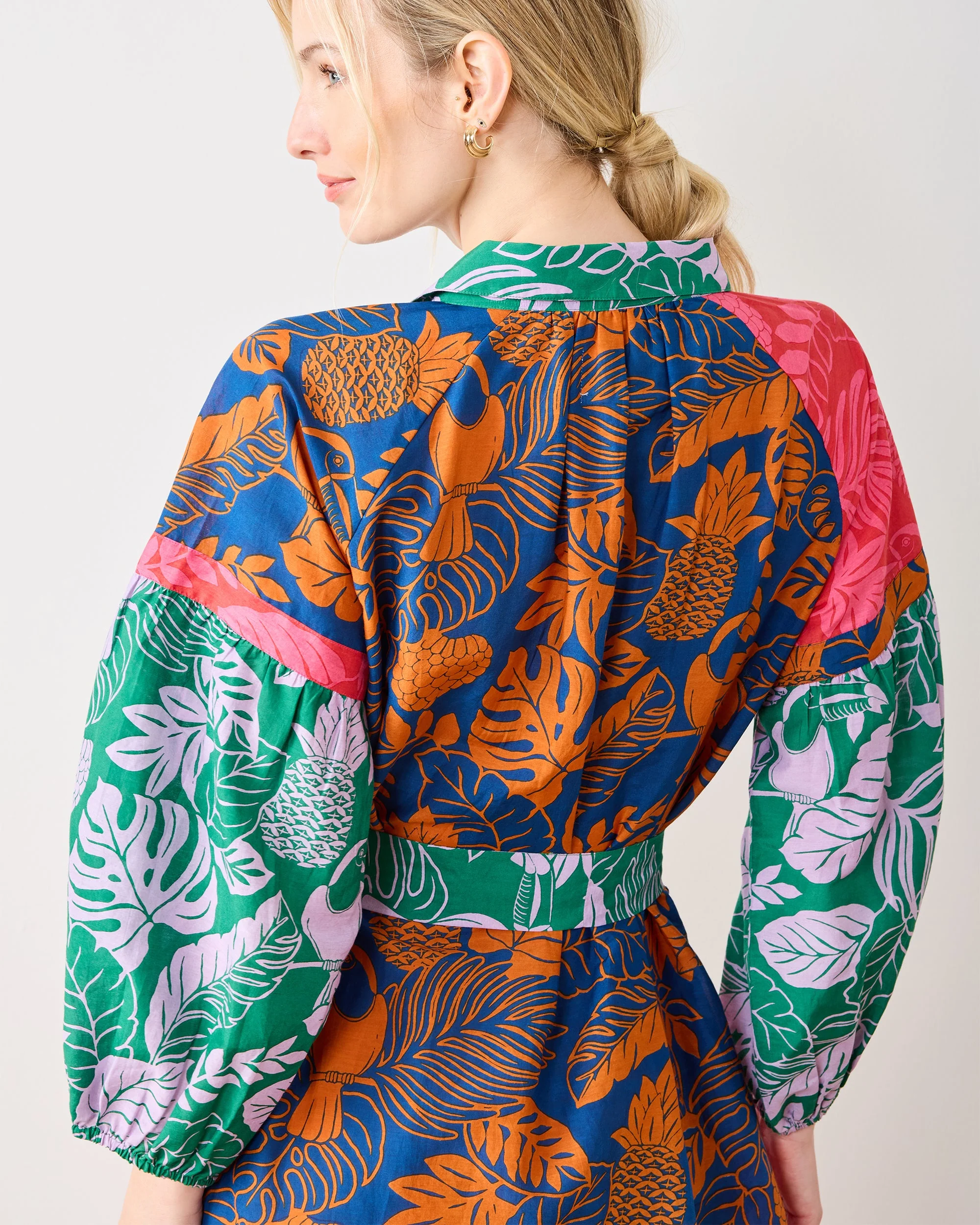 Toucan Treetop - Claudia Dress | Multi Palms - Image 5