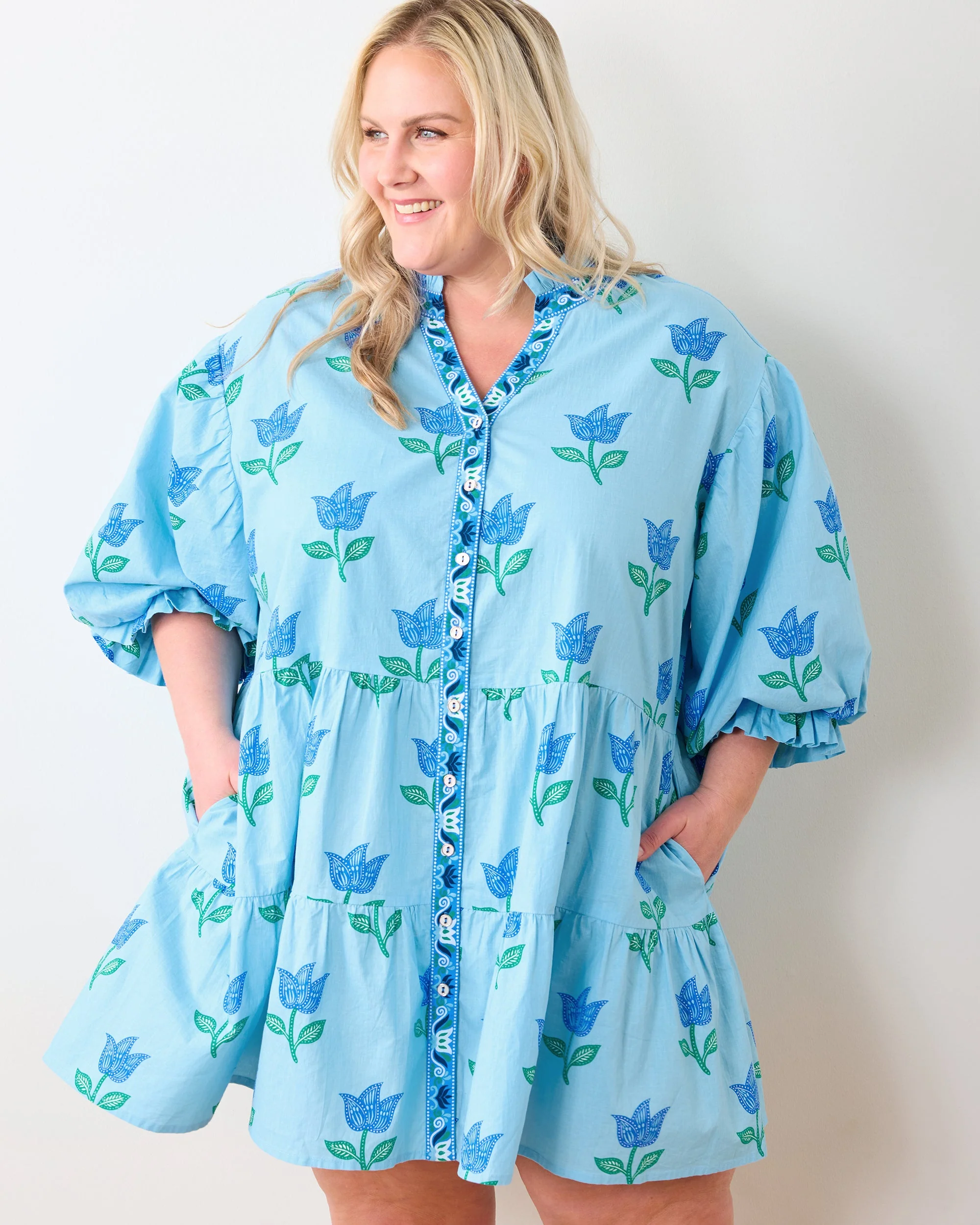 Tulip Bloom - Rosalita Dress | Oasis Sky