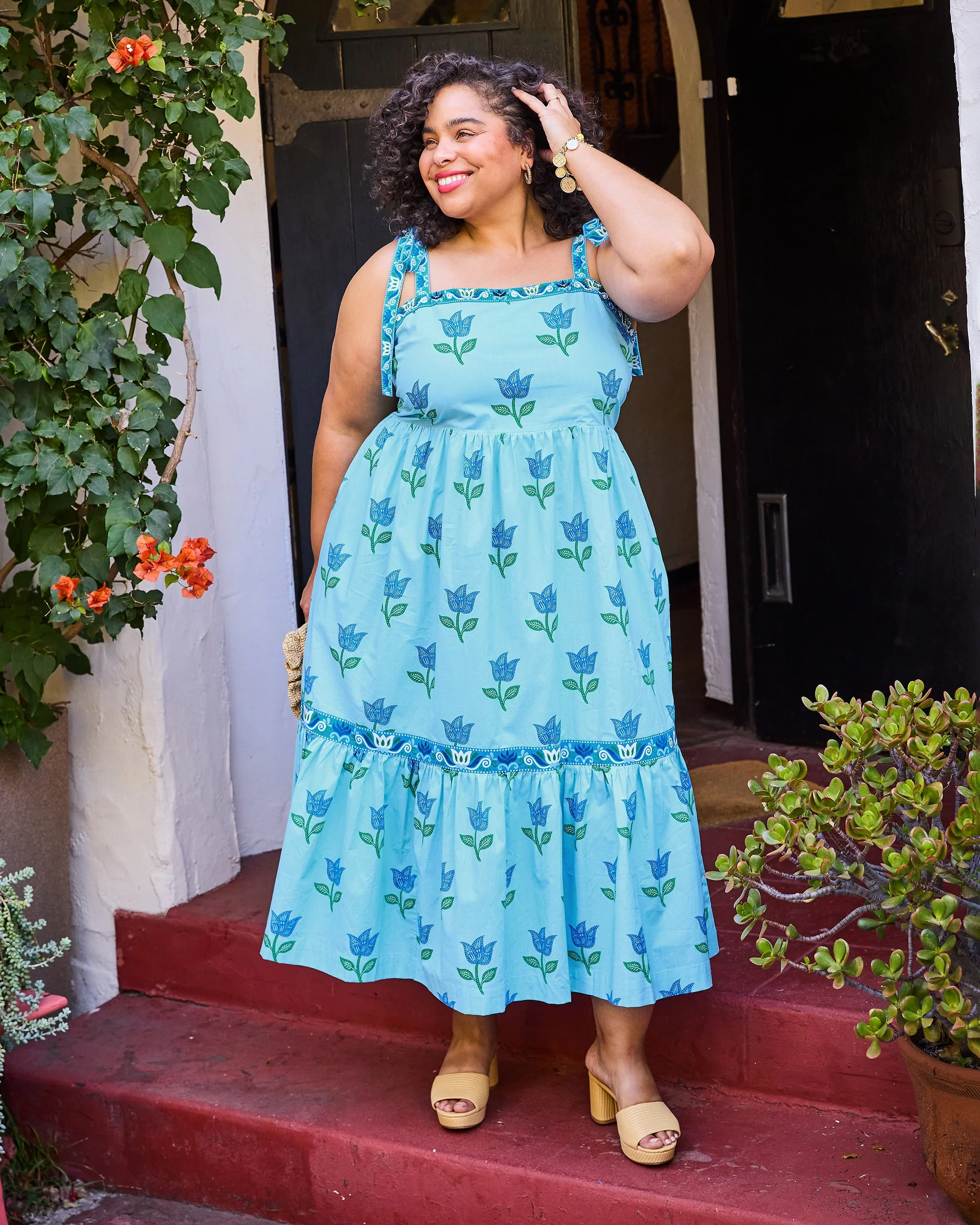 Tulip Bloom - Way Around Dress | Oasis Sky