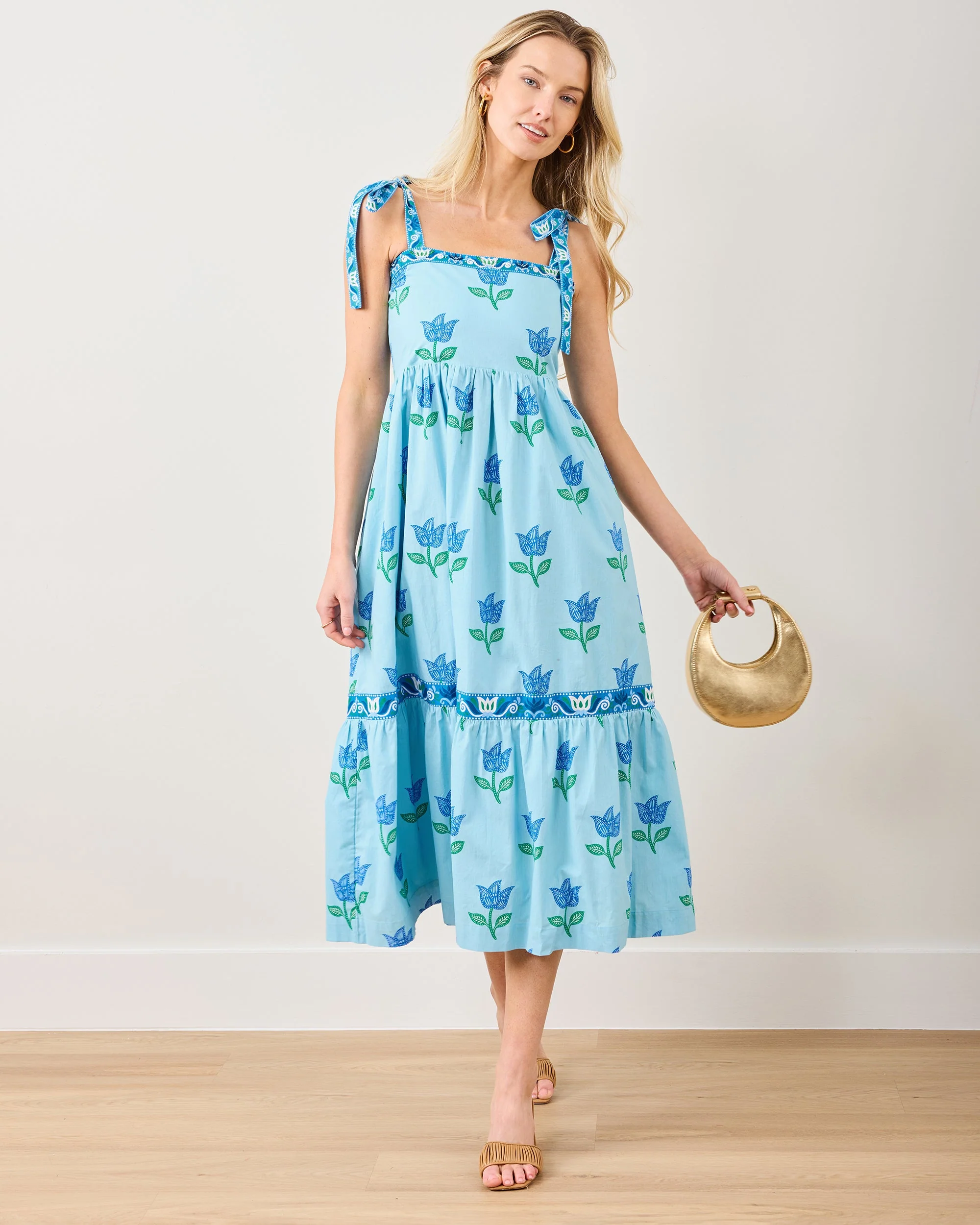 Tulip Bloom - Way Around Dress | Oasis Sky - Image 3