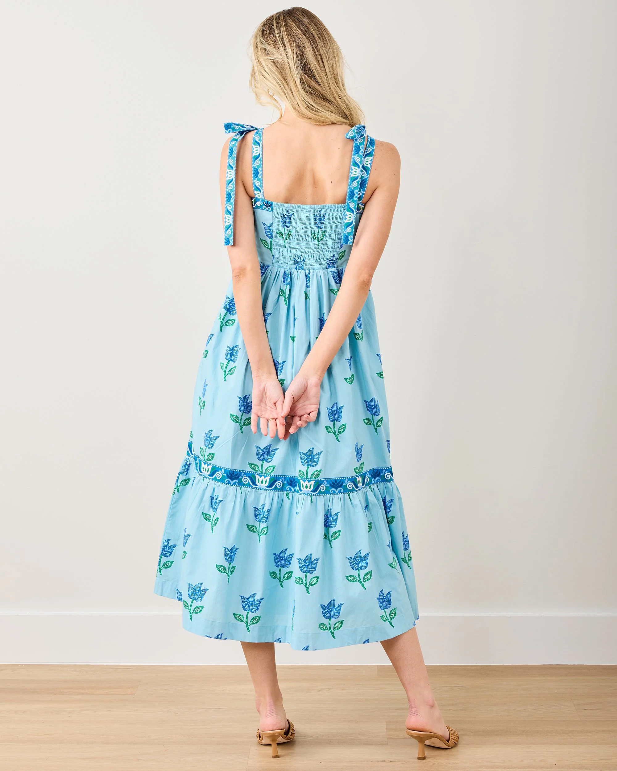 Tulip Bloom - Way Around Dress | Oasis Sky - Image 4