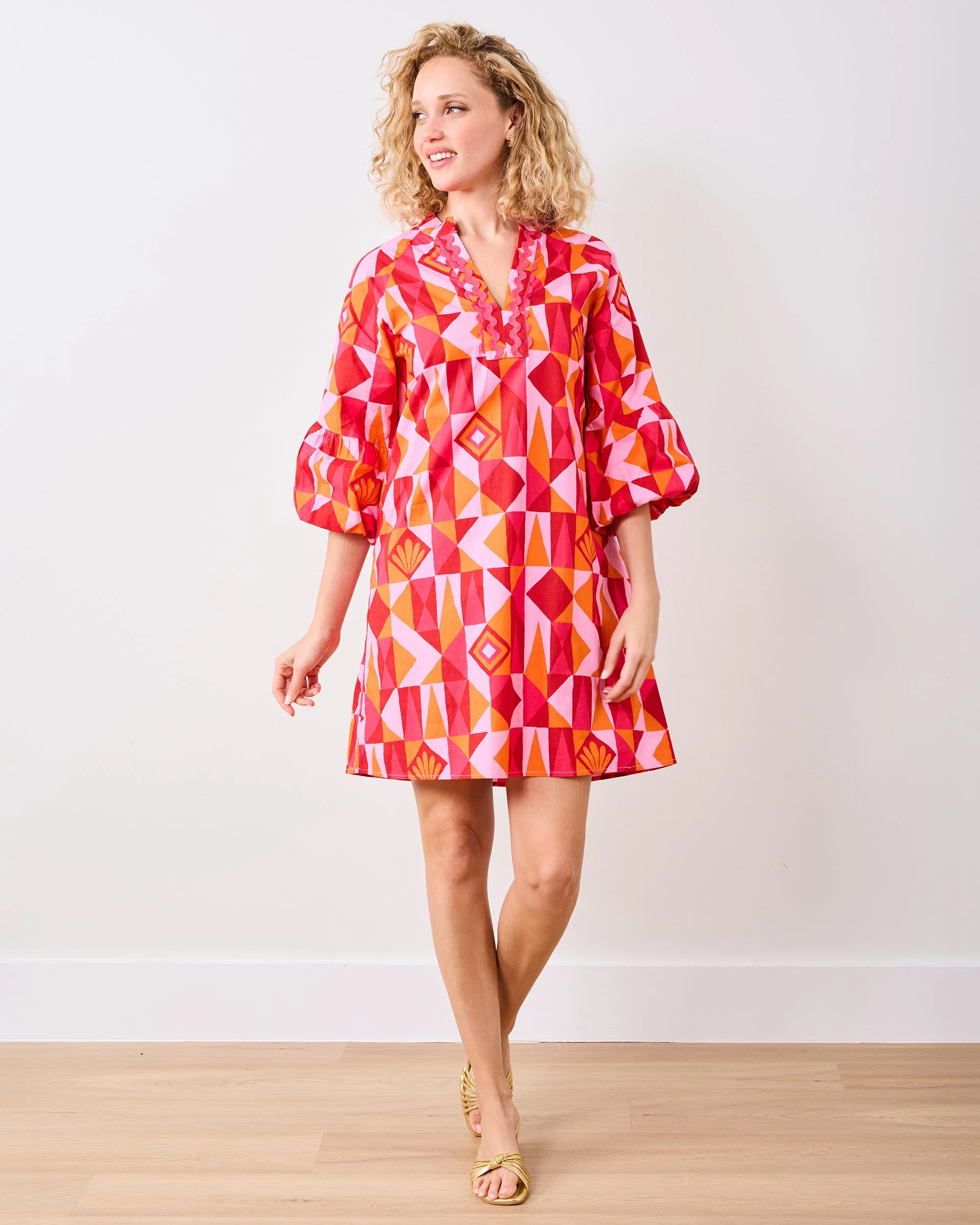 Underwater Mosaic - Isabella Dress | Pink Crush - Image 3