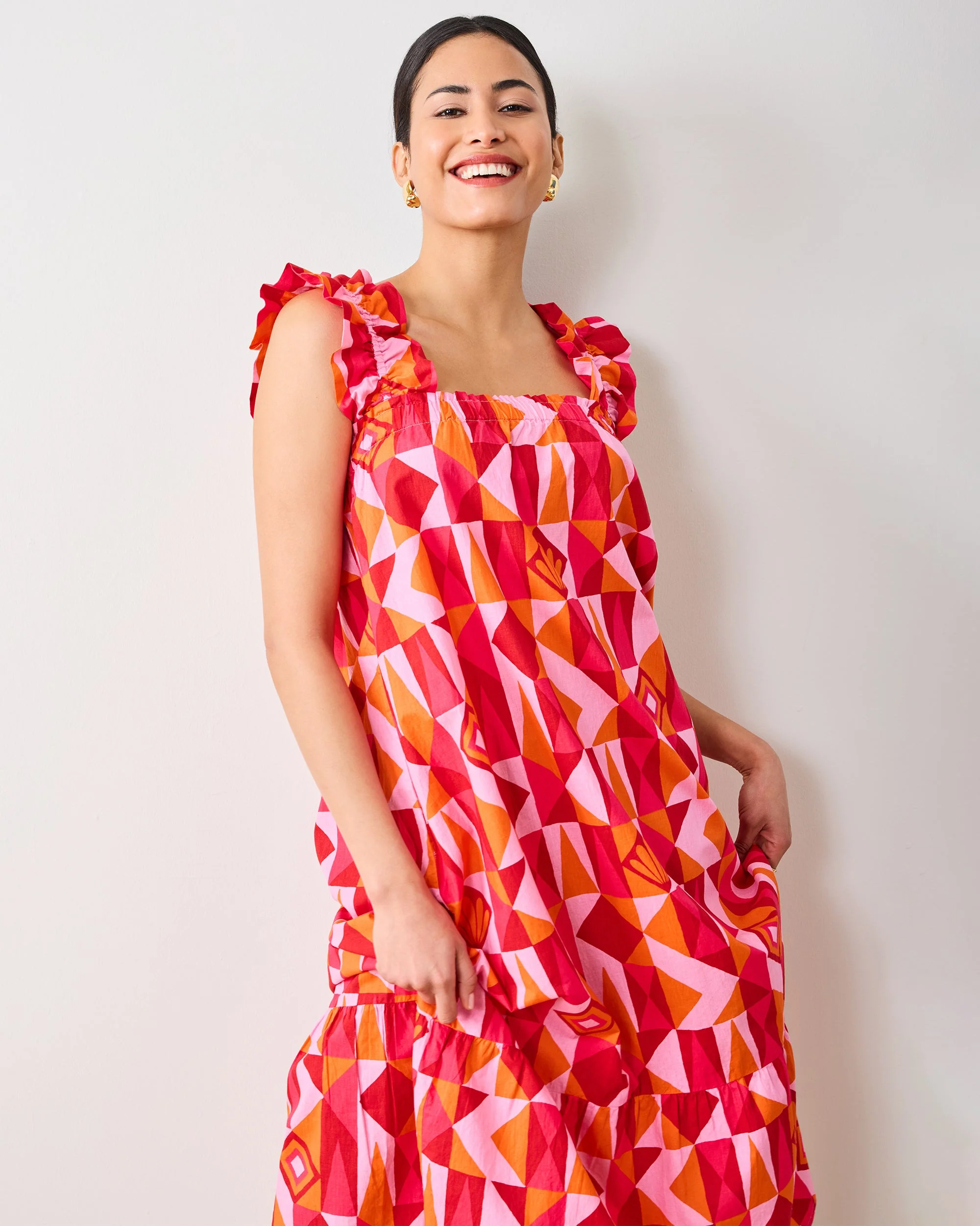 Underwater Mosaic - Serenity Dress | Pink Crush - Image 2